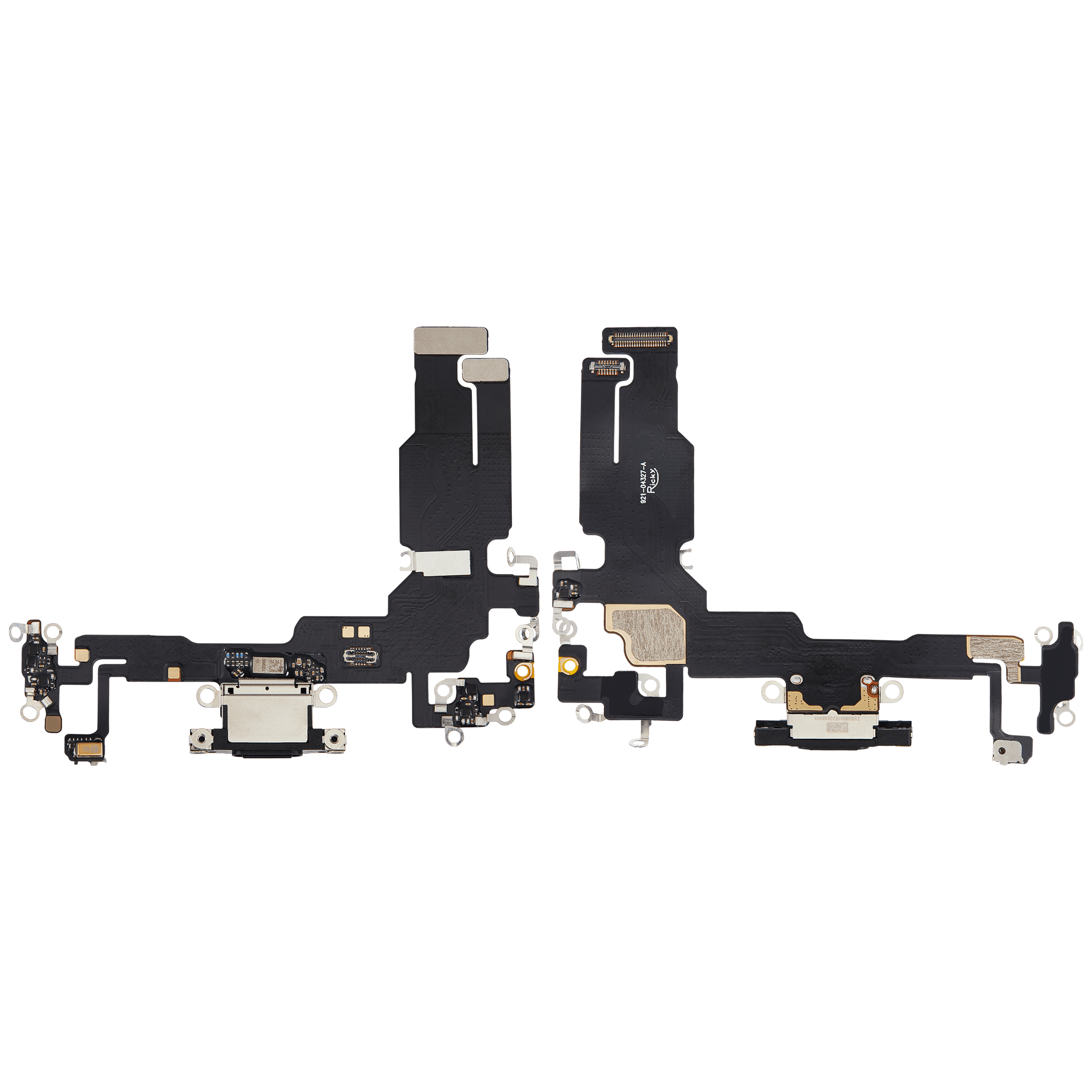 Ladebuchse-Flexkabel für iPhone 15 (Aftermarket Plus) (Schwarz)