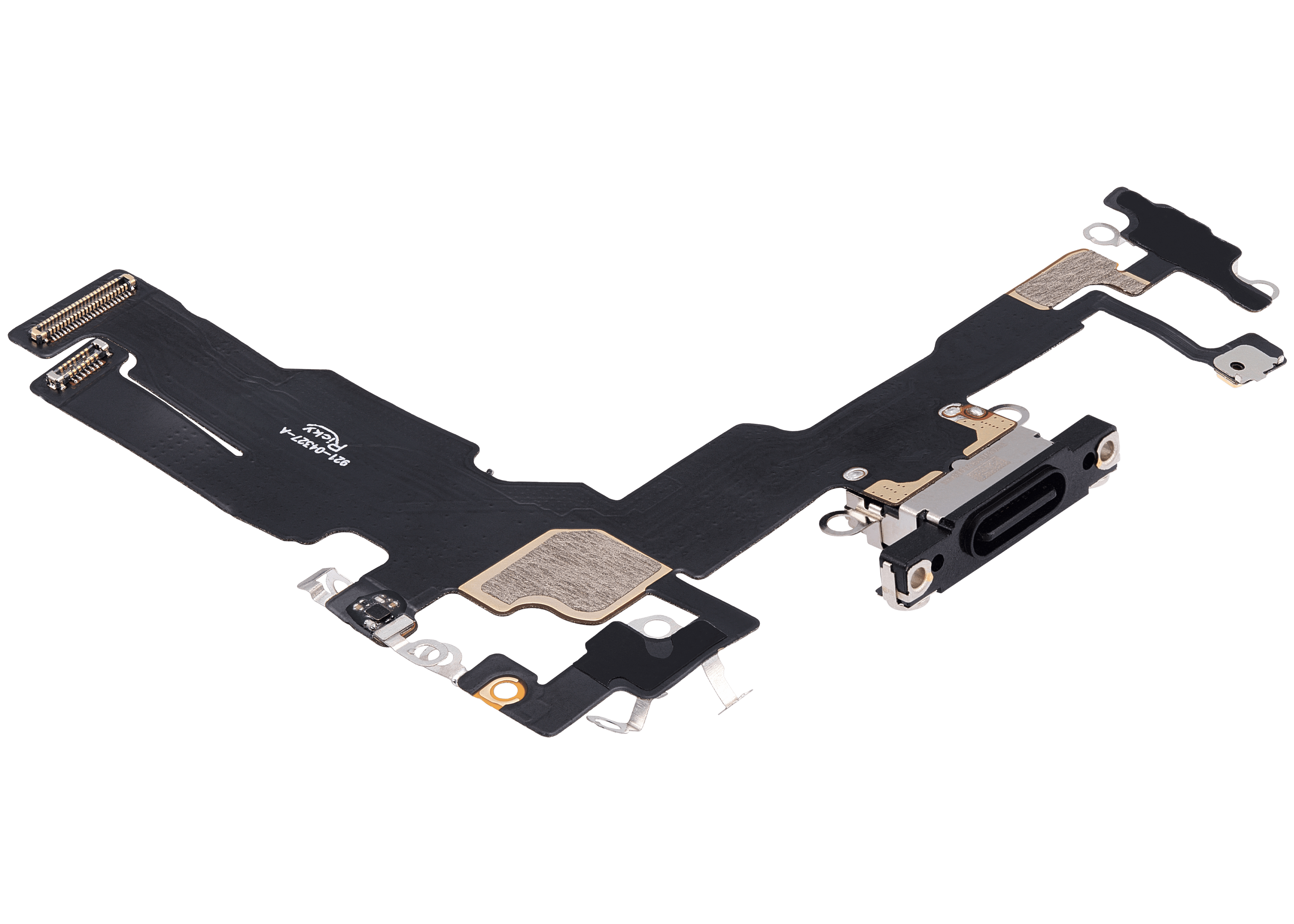 Ladebuchse-Flexkabel für iPhone 15 (Aftermarket Plus) (Schwarz)