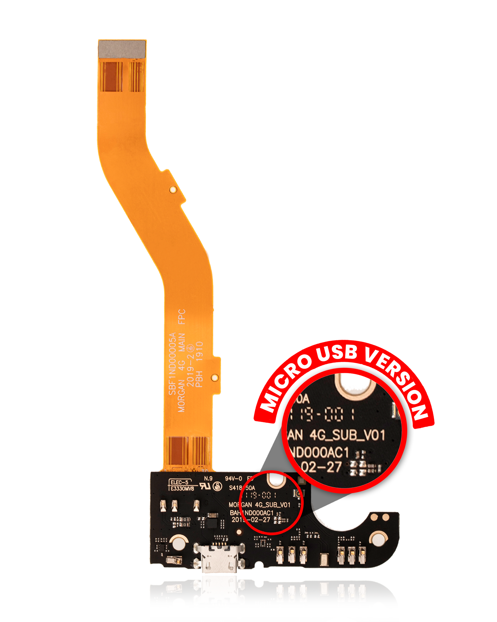 Ladebuchse-Flexkabel Micro USB für Alcatel 3V Aftermarket Plus