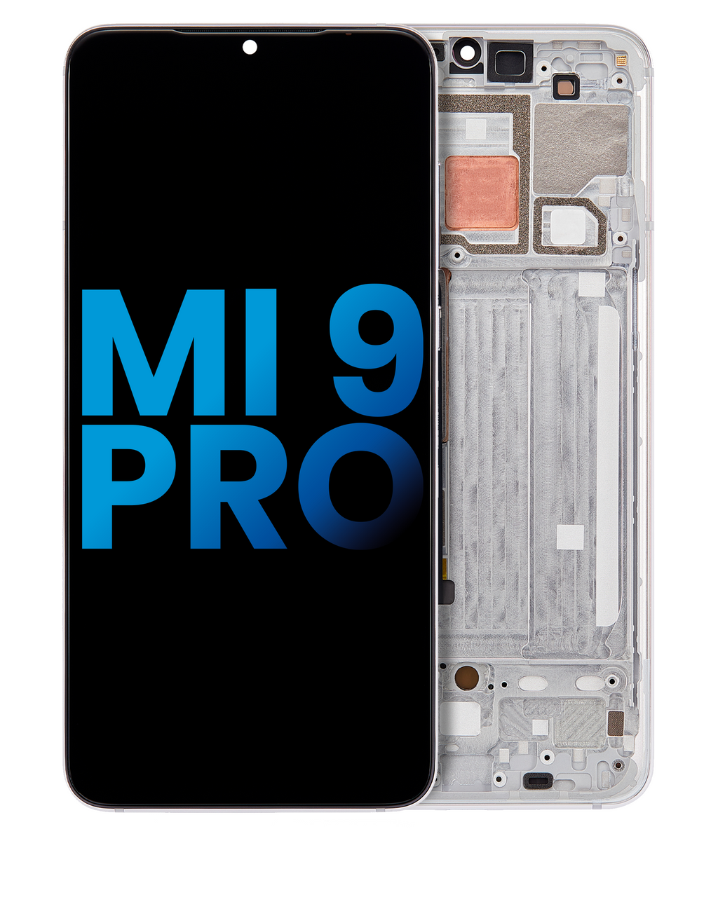LCD complete with frame for Xiaomi Mi 9 Pro (Aftermarket: Incell) (Dream White)