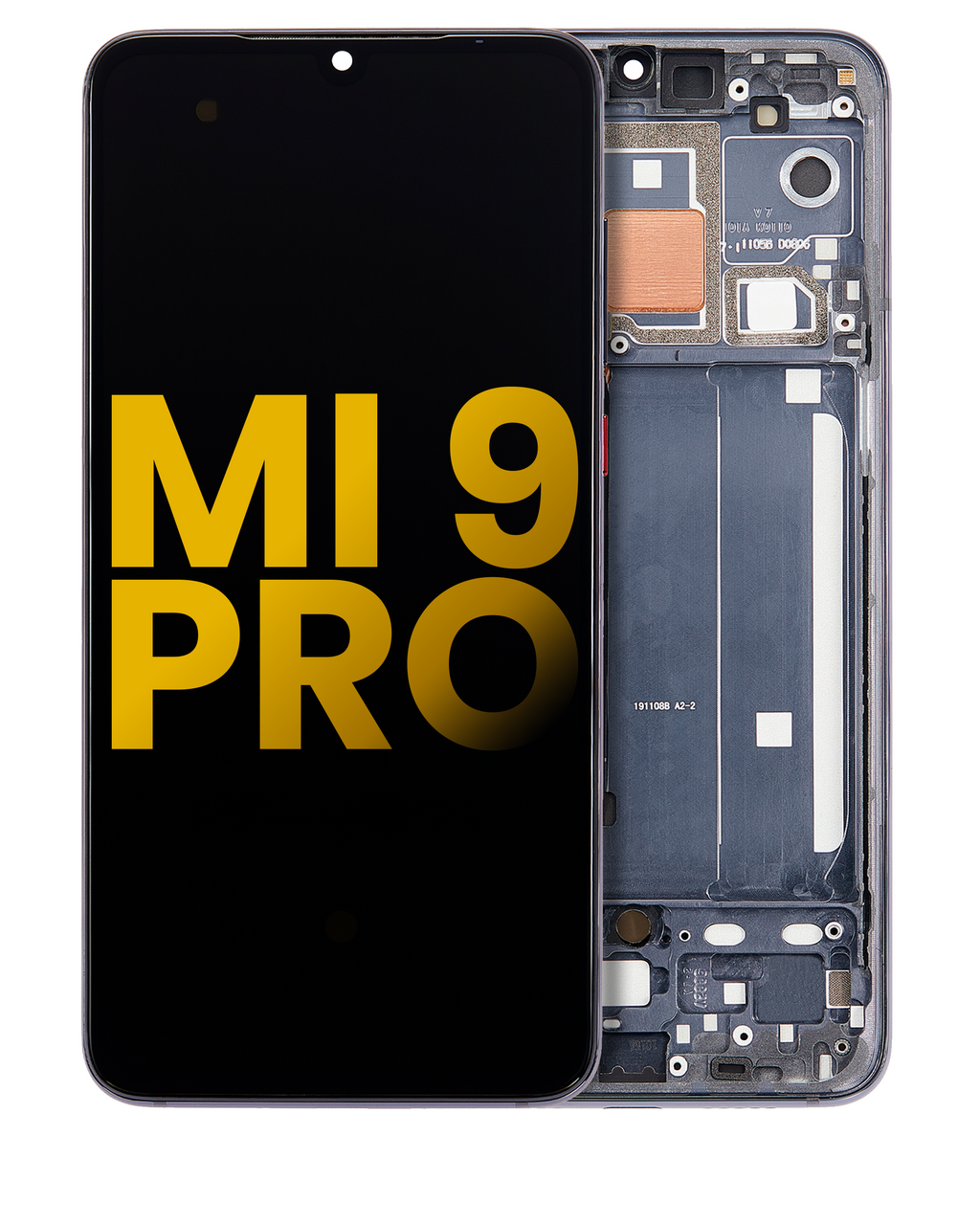 OLED-Display mit Rahmen für Xiaomi Mi 9 Pro (Refurbished) (Titanium Schwarz)