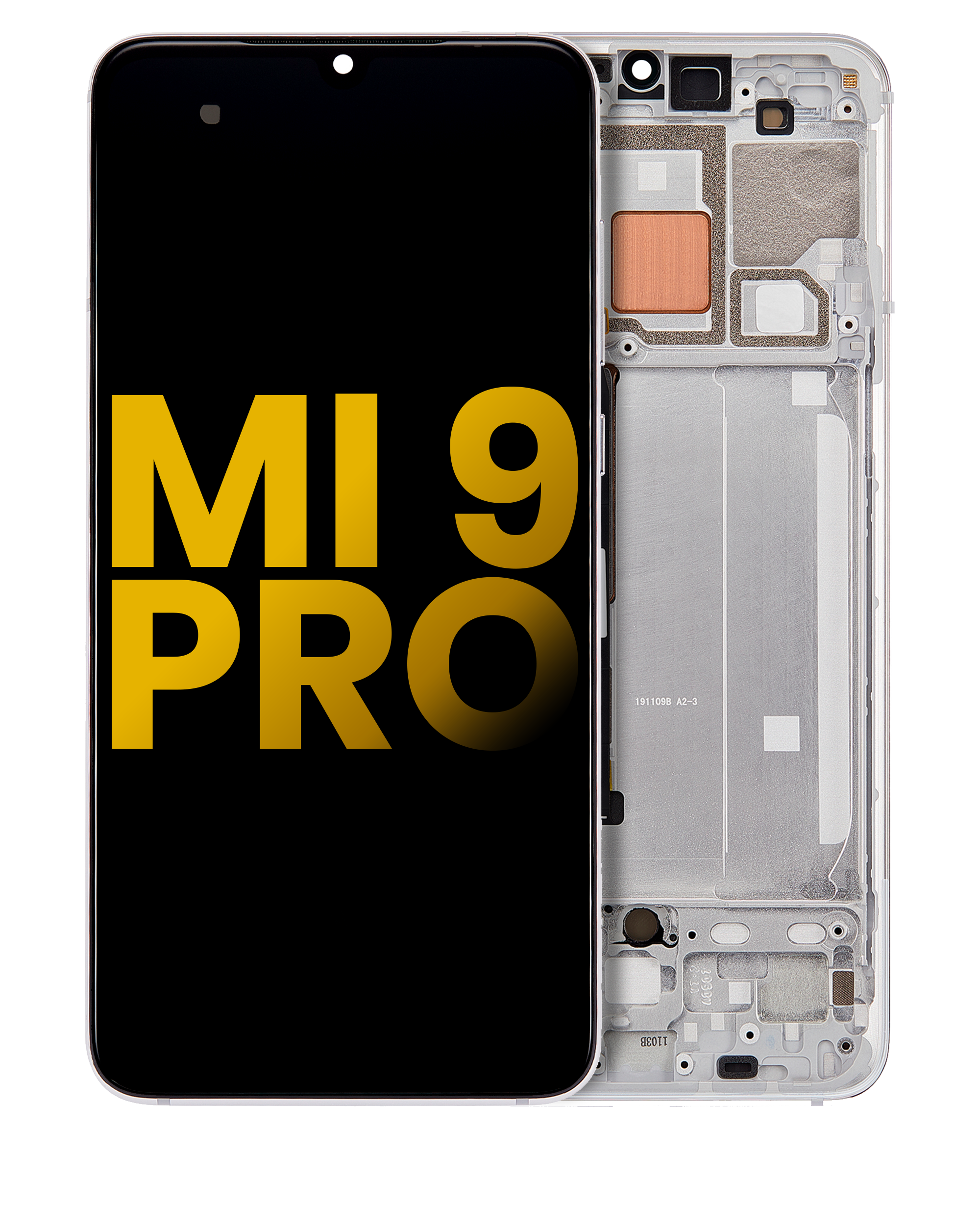 OLED Display with Frame for Xiaomi Mi 9 Pro (Refurbished) (Dream White)