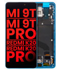OLED-Display mit Rahmen Xiaomi Mi 9T Glacier Blue Aftermarket Plus
