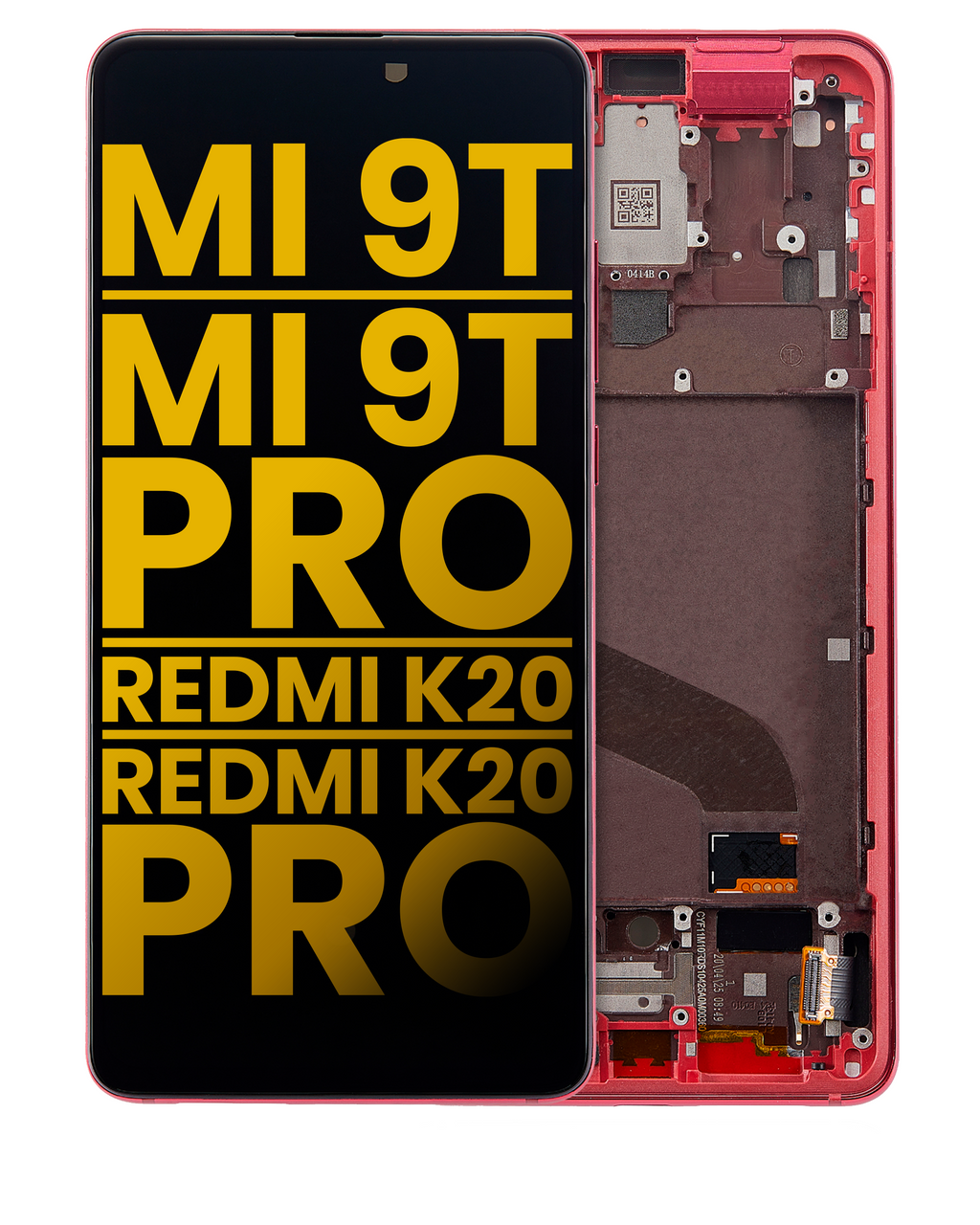 Xiaomi Mi 9T/Pro OLED-Display mit Rahmen Refurbished Flame Red