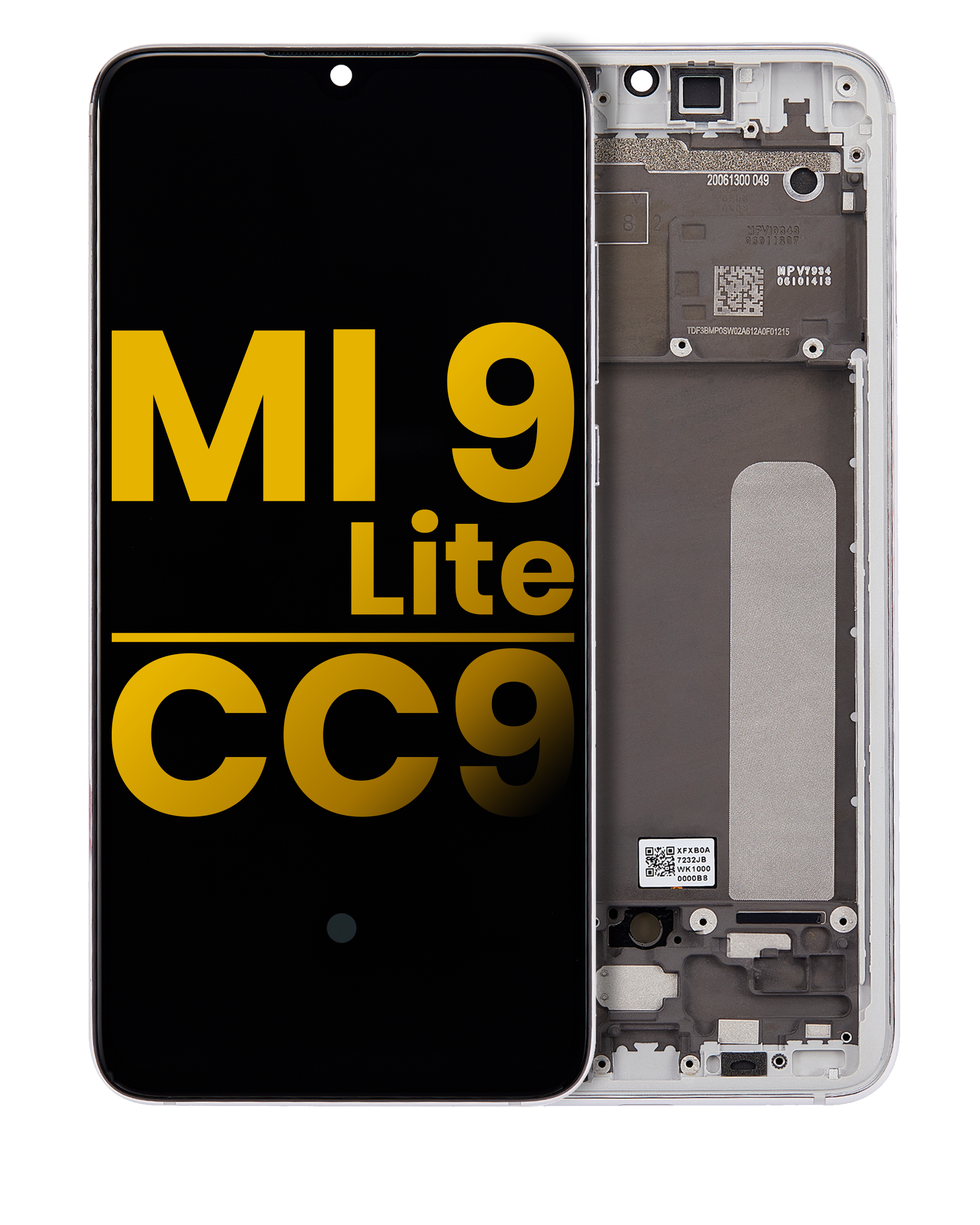OLED Display with Frame for Xiaomi Mi 9 Lite / CC9 (Refurbished) (Pearl White)