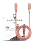 USB-C auf USB-C Kabel (1 m / 3 ft) - Ampsentrix Infinity (Pink)