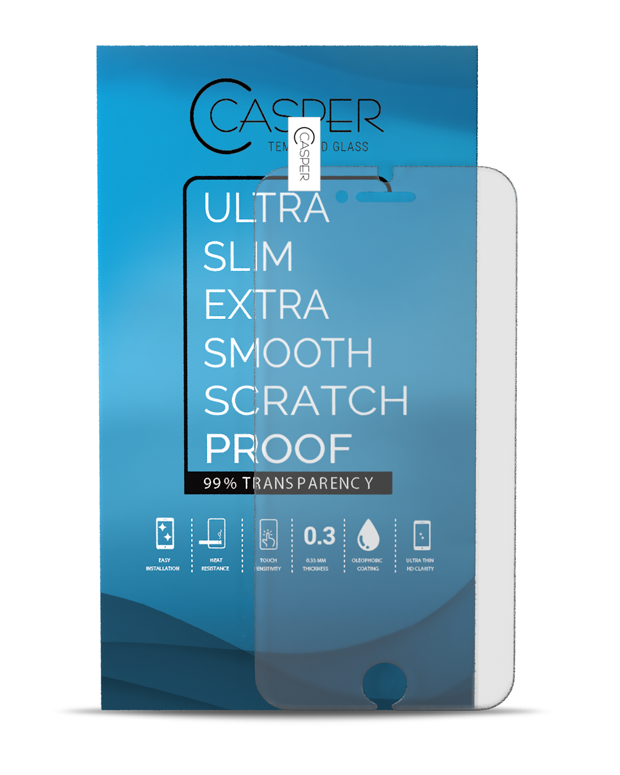 Casper Hartglas für iPhone 6 Plus / 6S Plus (10er-Pack, Matt)