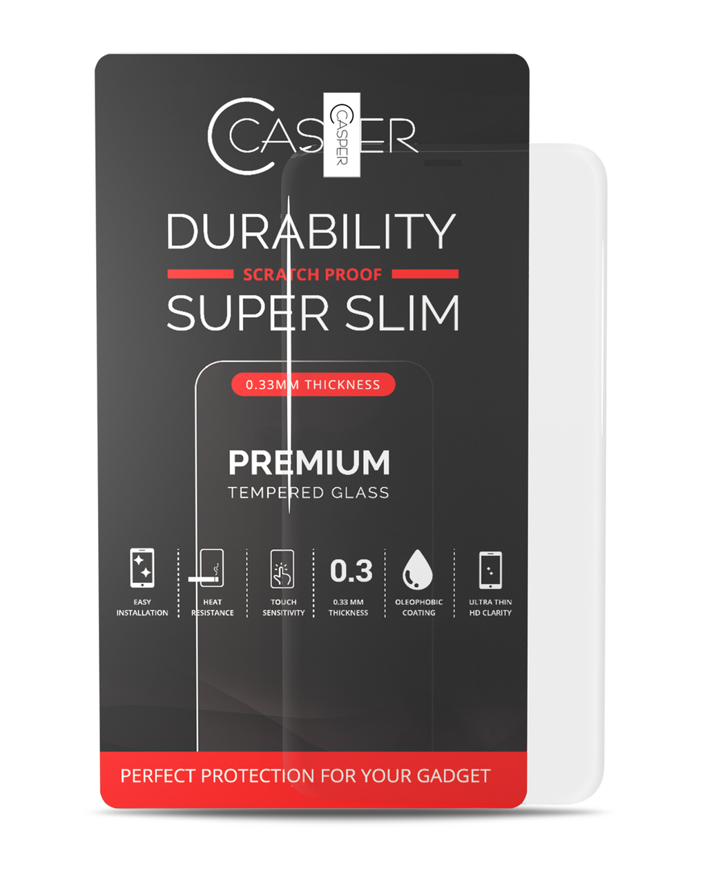 Casper Panzerglas für iPhone 12 Pro Max (Retail Pack) (Clear)