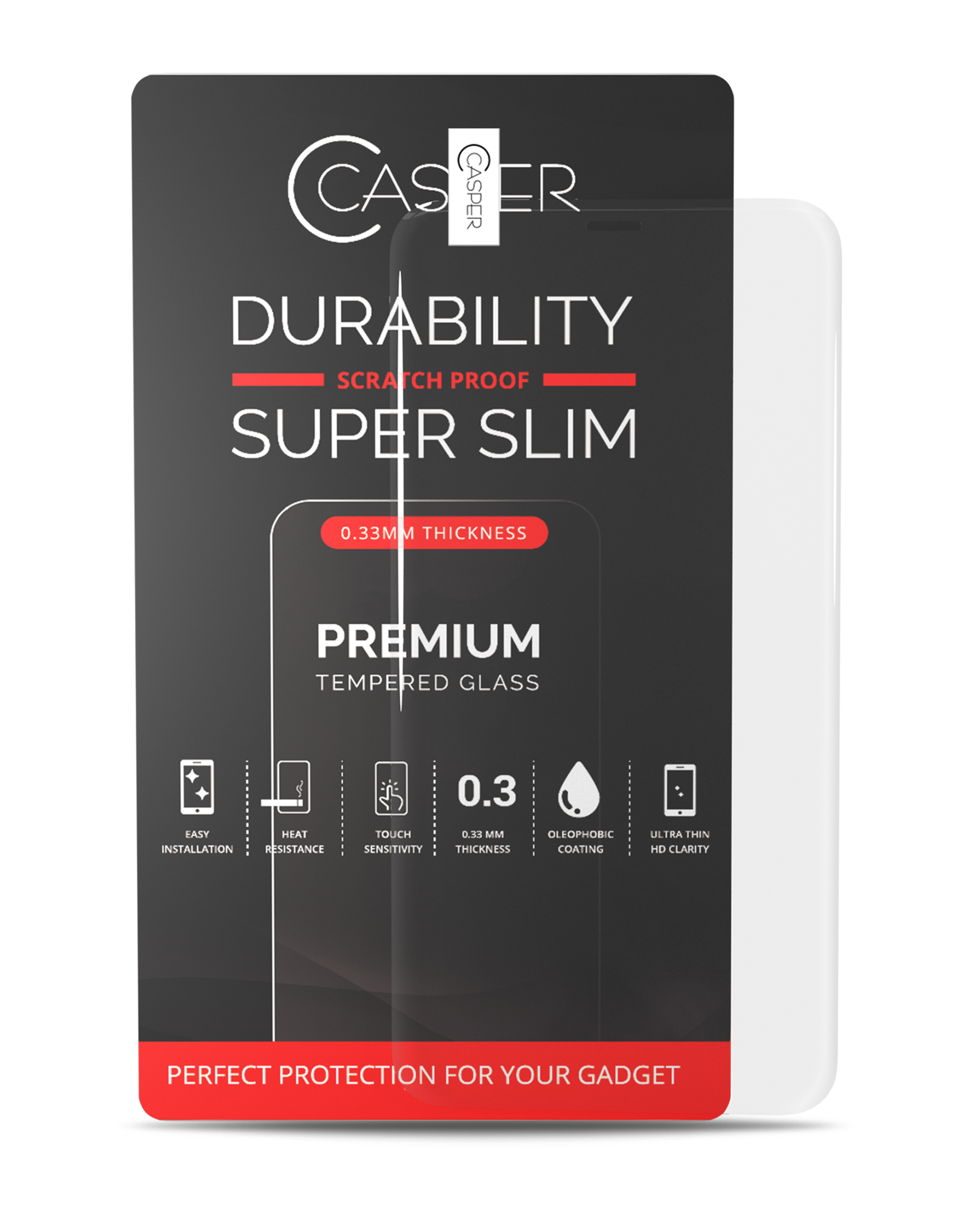 Casper Panzerglas für iPhone 12 Pro Max (Retail Pack) (Clear)