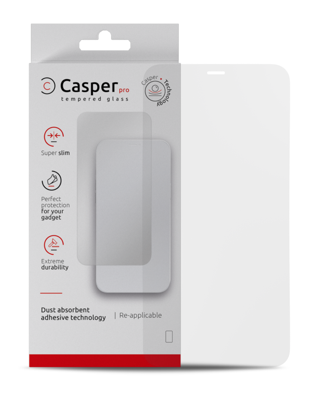 Casper Pro Tempered Glass for iPhone 12 / 12 Pro (Retail Pack) (Matte)