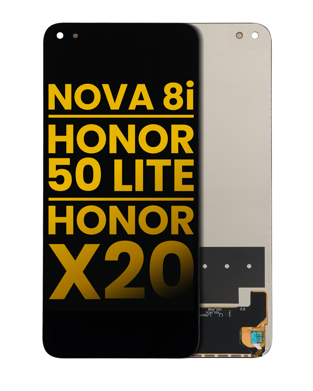LCD-Display o. Rahmen Huawei Nova 8i/Honor 50 Lite/X20 Refurbished (Farben)