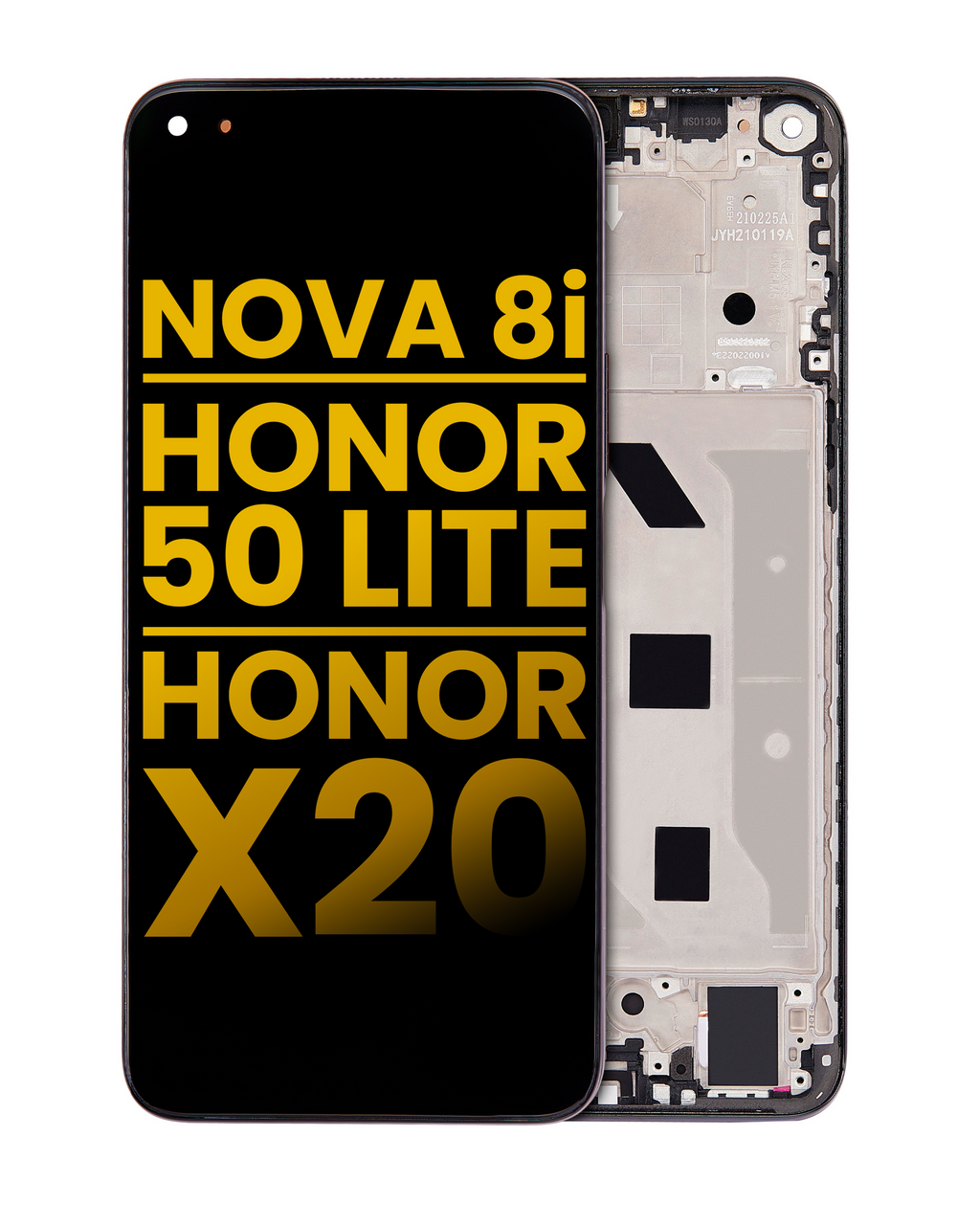 LCD Display with Frame for Huawei Nova 8i / Honor 50 Lite / Honor X20 (Refurbished) (Starry Black)