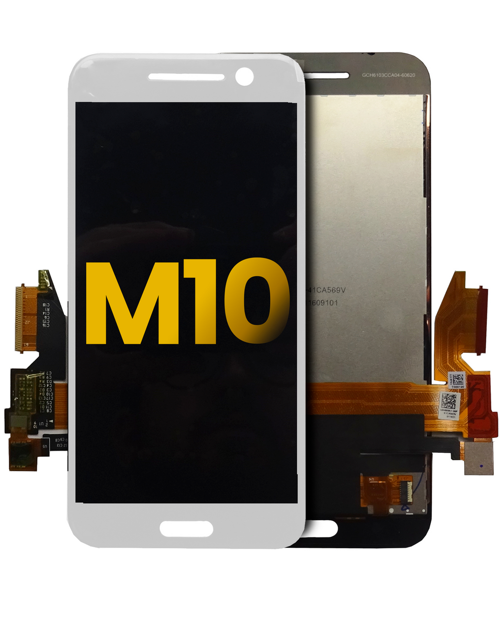 LCD Display without Frame for HTC M10 (Refurbished) (White)