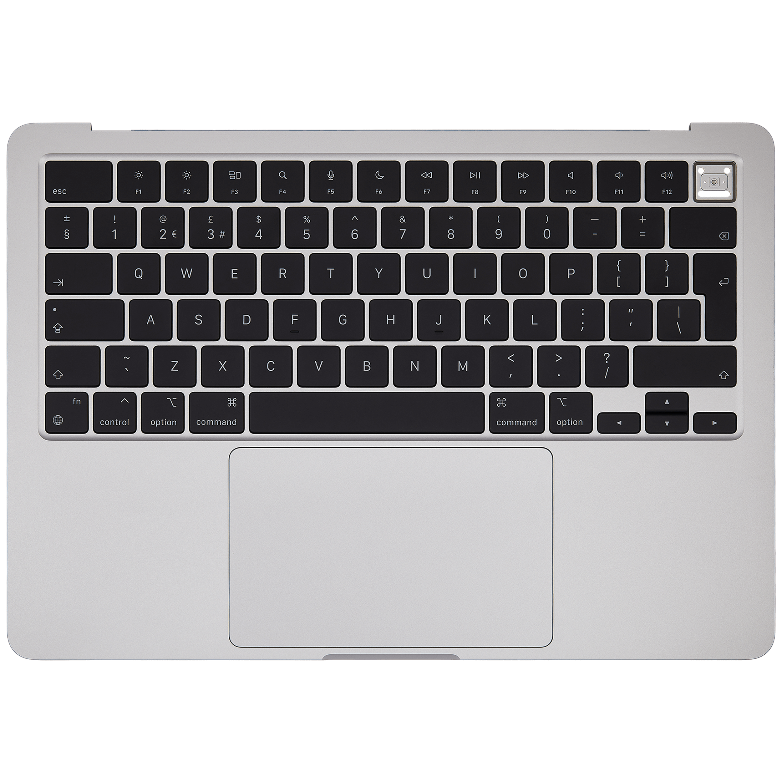 Top Case m. Akku & Tastatur f. MacBook Air 13" A2681 UK Silber