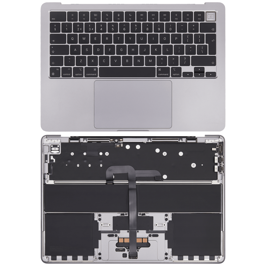 Top Case mit Akku und Tastatur für MacBook Air 13" A2681 (2022) (UK-Tastatur) (S