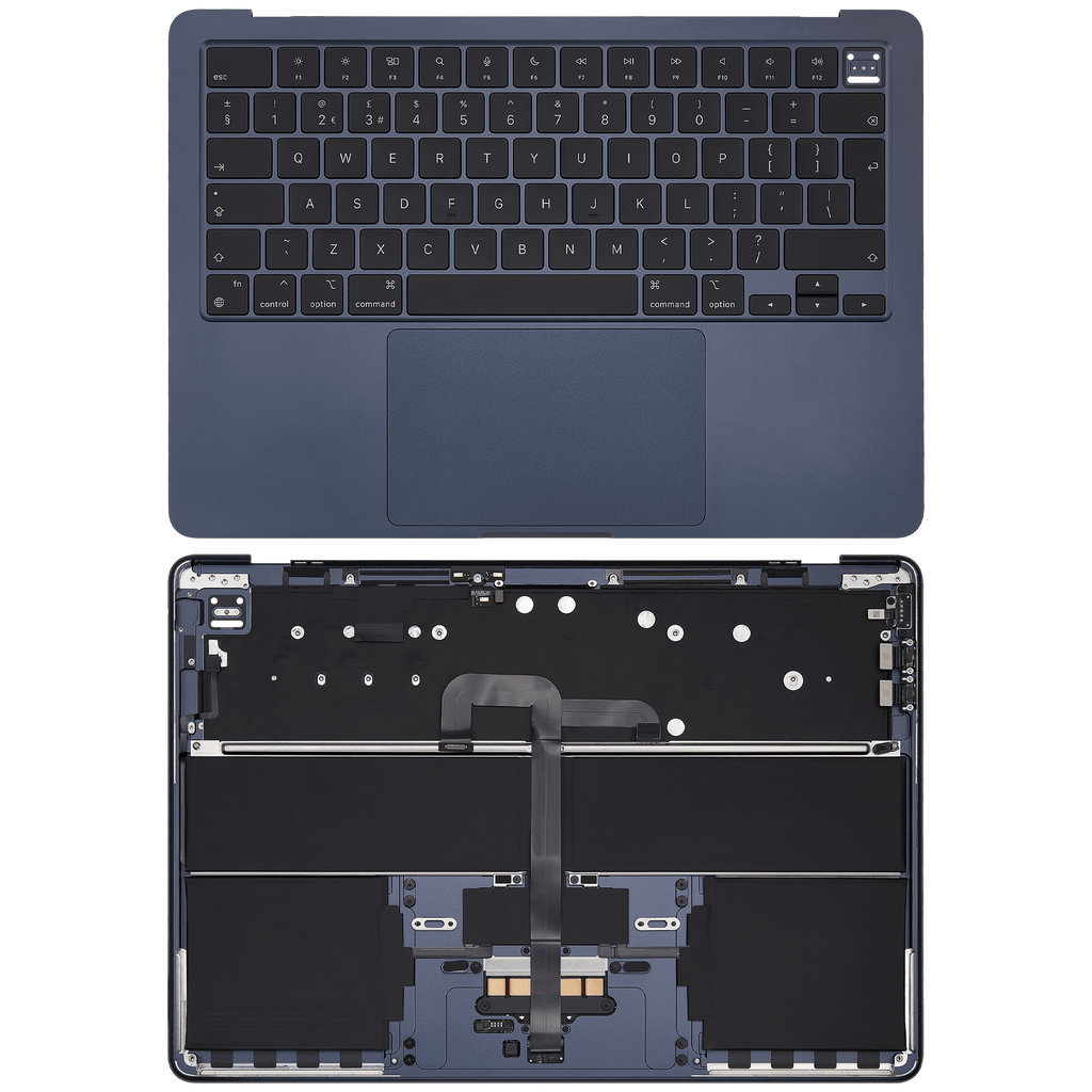 Top Case mit Akku + Tastatur für MacBook Air 13" A2681 Midnight