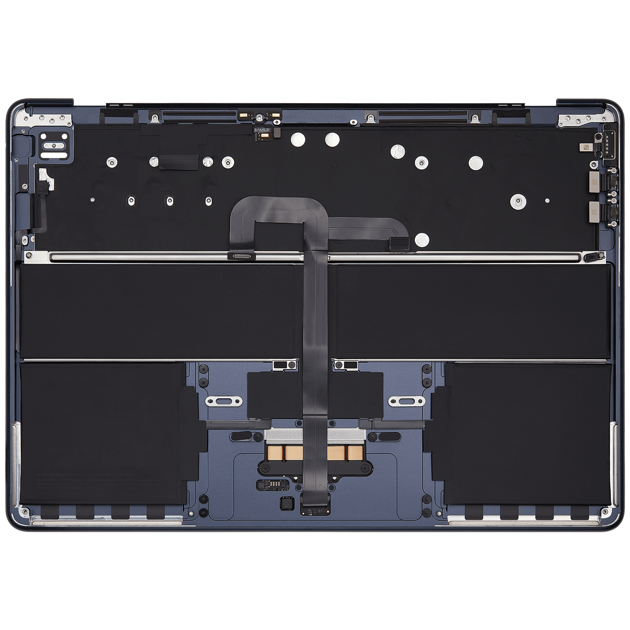Top Case mit Akku + Tastatur für MacBook Air 13" A2681 Midnight