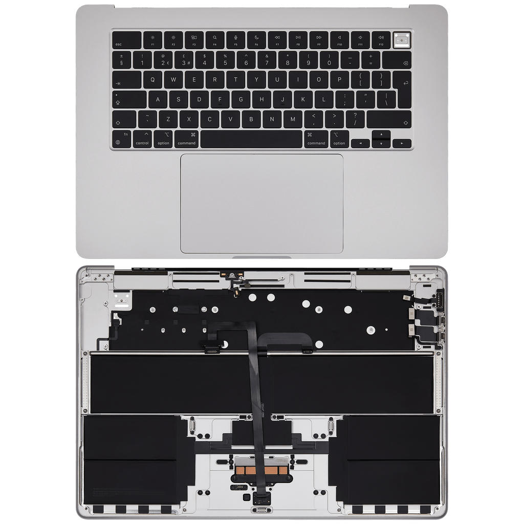 Topcase mit Akku And Keyboard für MacBook Air 15" (A2941 / Mid 2023) (UK Keyboard) (Silber)