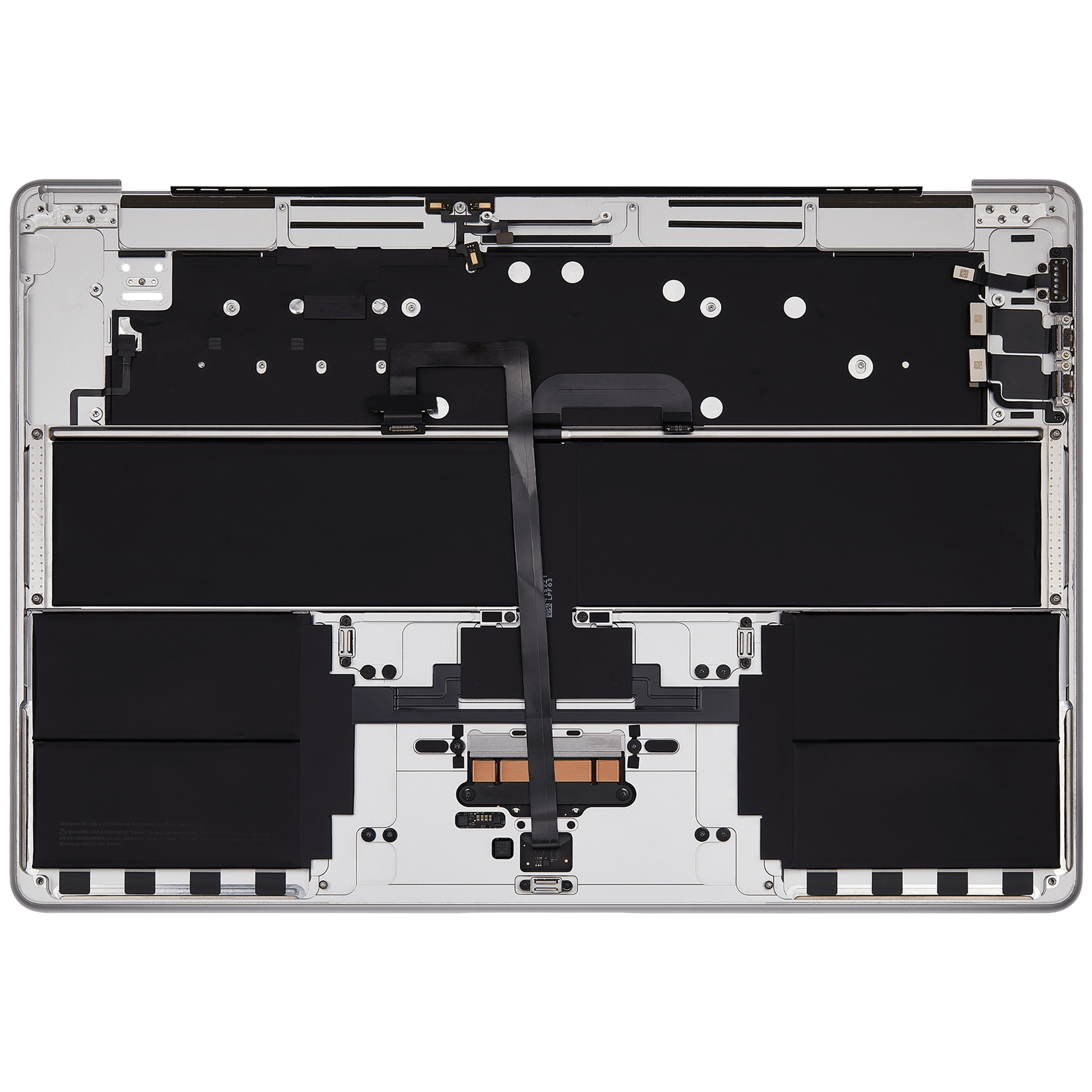 Topcase mit Akku And Keyboard für MacBook Air 15" (A2941 / Mid 2023) (UK Keyboard) (Silber)