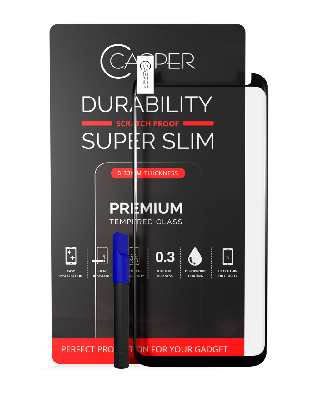 Casper UV Tempered Glass with Adhesive for Samsung Galaxy S8 Plus (Case-friendly) (Single Pack)