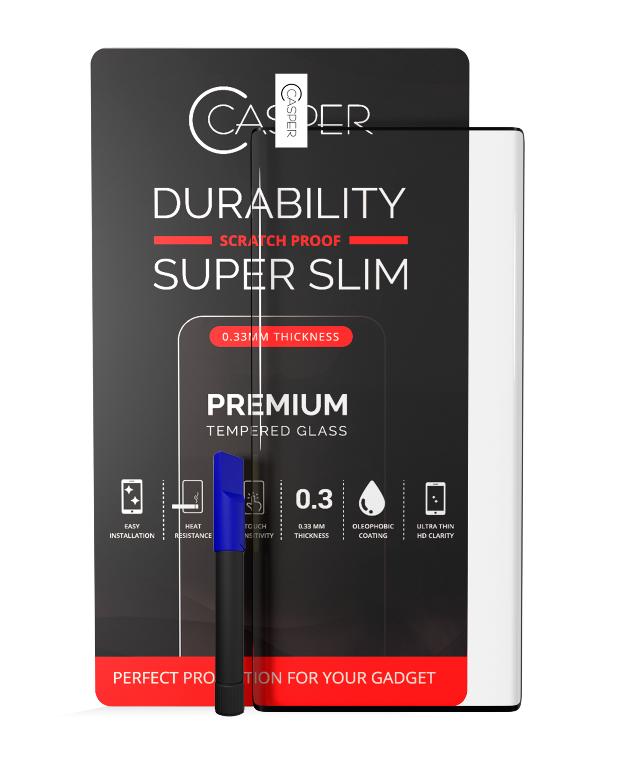 Casper UV-Temperglas mit Kleber für Samsung Galaxy S10+ (Case Friendly)