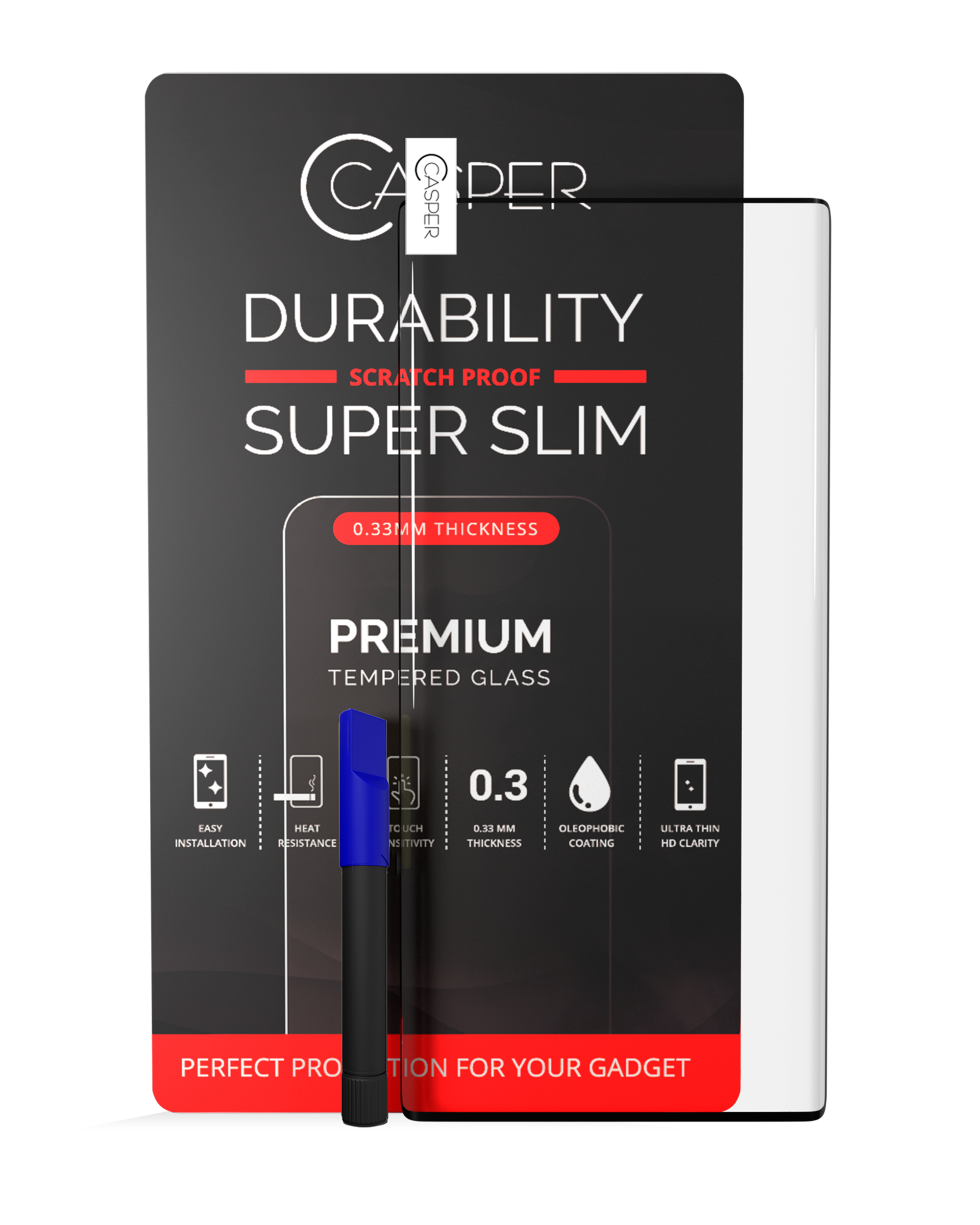 Casper UV-Temperglas mit Kleber für Galaxy Note 10+/5G (CaseFriendly) Retail
