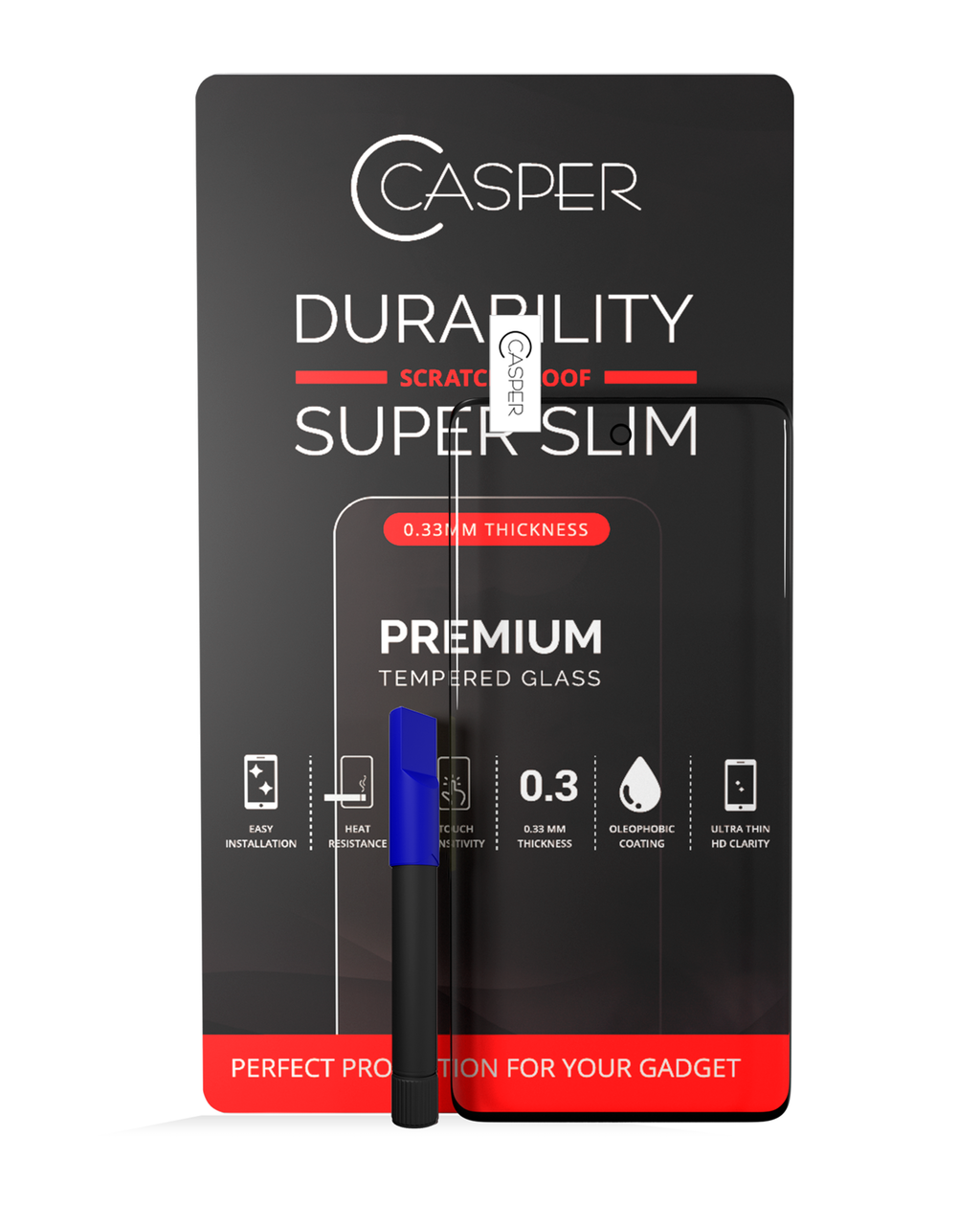 Casper UV-Temperglas mit Kleber für Samsung Galaxy S20 Plus (Case-kompatibel) (R