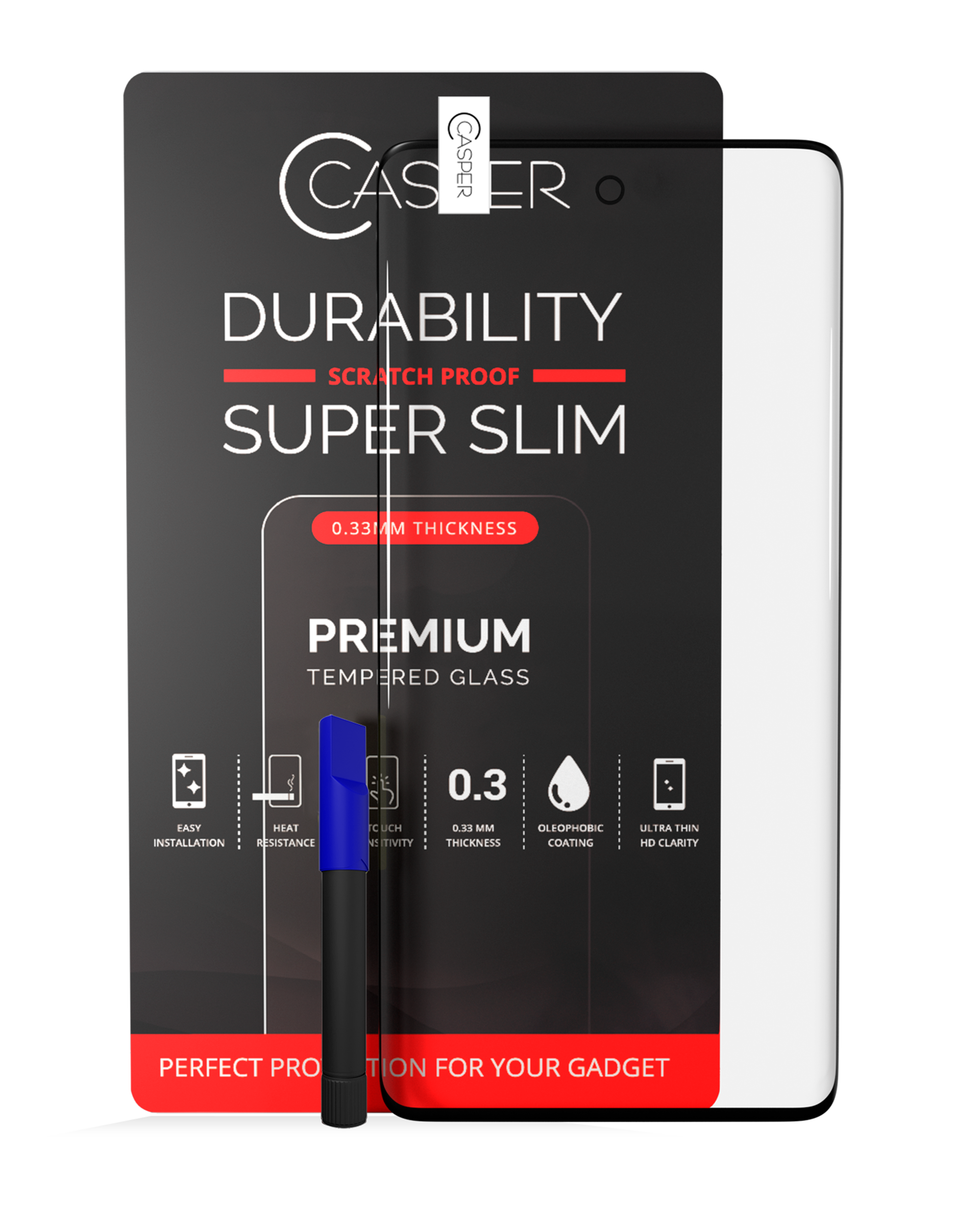 Casper UV Glas mit Kleber für Samsung Galaxy S20 Ultra Case Friendly Retail Pack