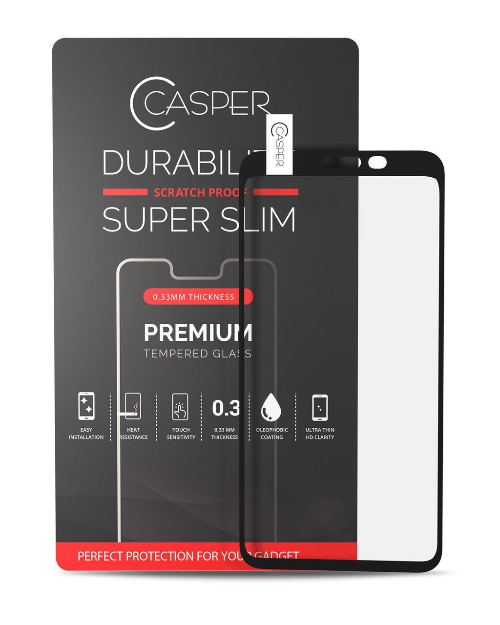 Casper Gehärtetes Glas für Google Pixel 3A XL (Retail Pack) (Clear)
