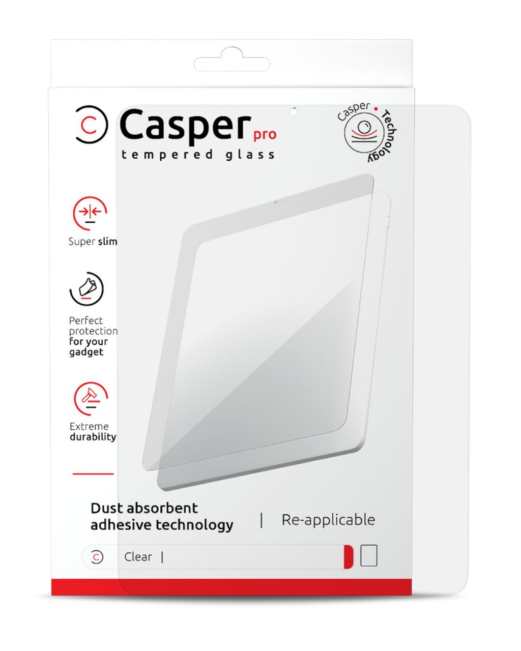 Casper Pro Panzerglas f. iPad Pro 11" + Air 4/5 (klar)