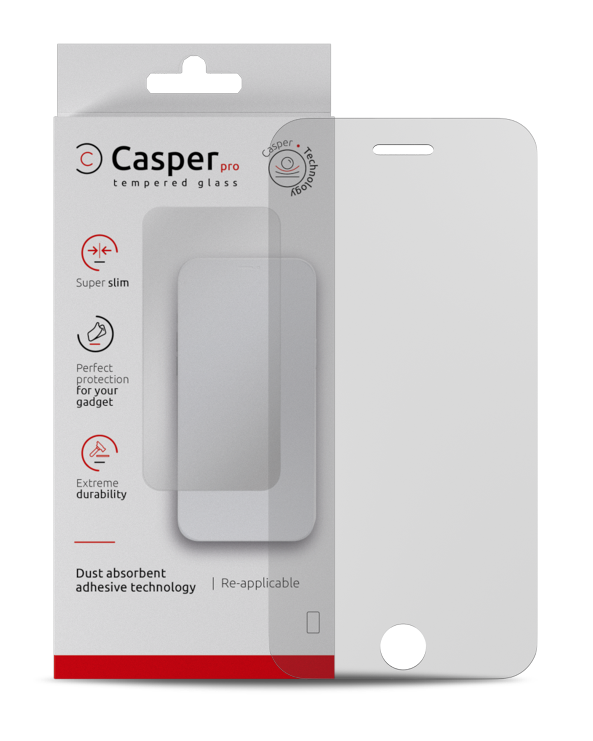Casper Pro Gehärtetes Glas für iPhone 6/6S/7/8 Matt