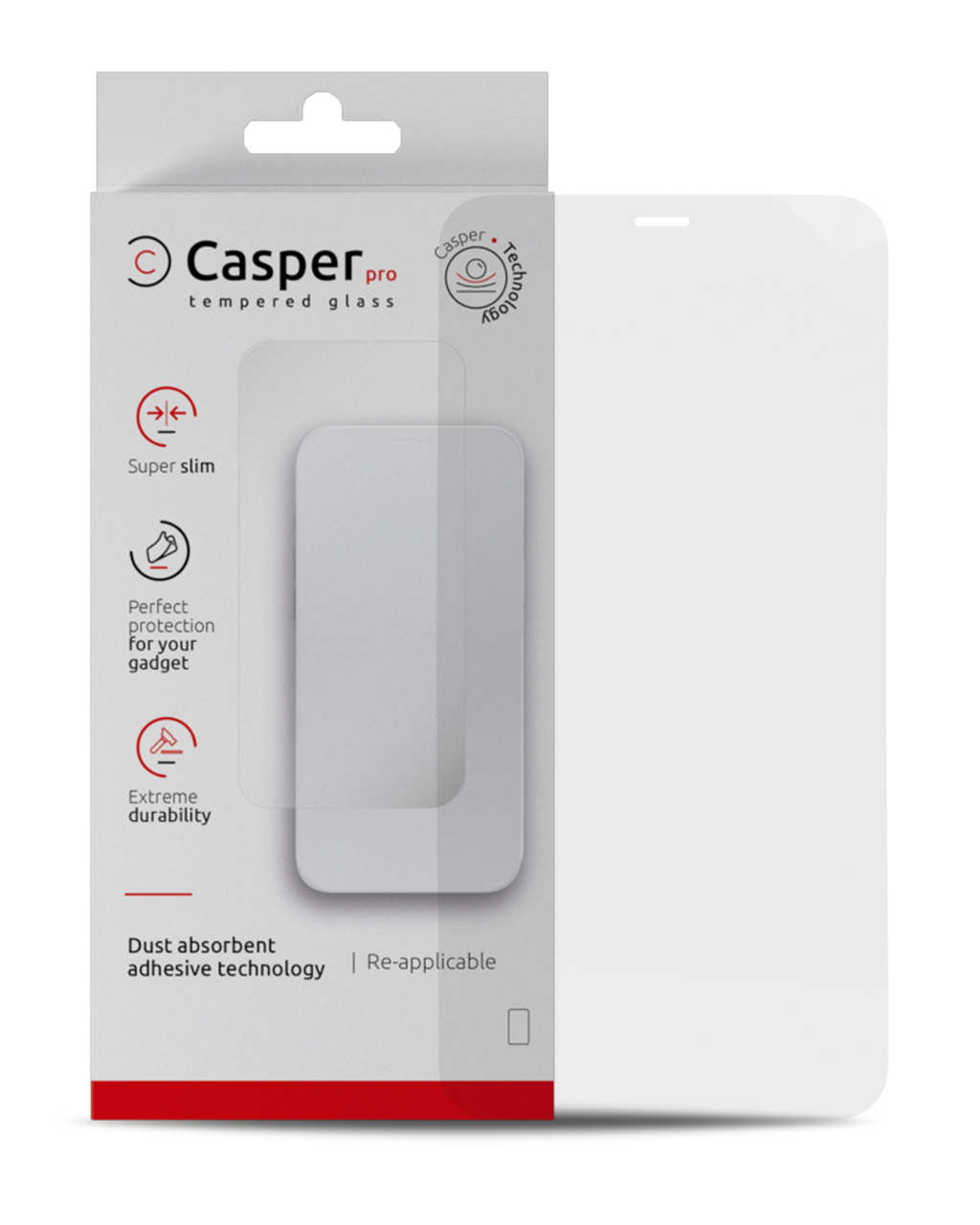 Casper Pro Temperglas für iPhone XS Max / 11 Pro Max (Retail Pack) (Clear)