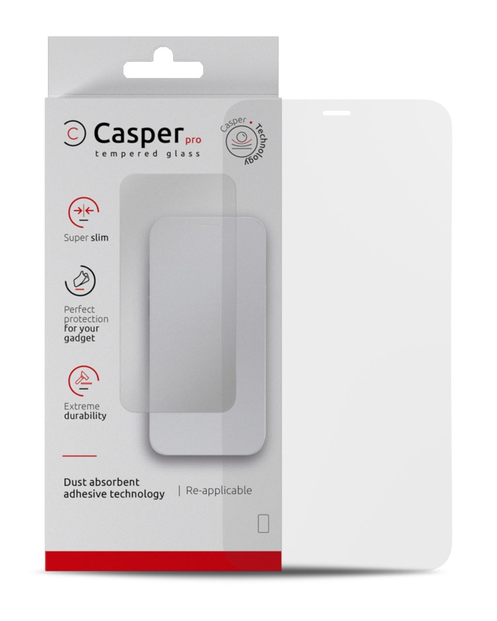 Casper Pro Gehärtetes Glas für iPhone 12 Pro Max (Retail Pack) (Matte)