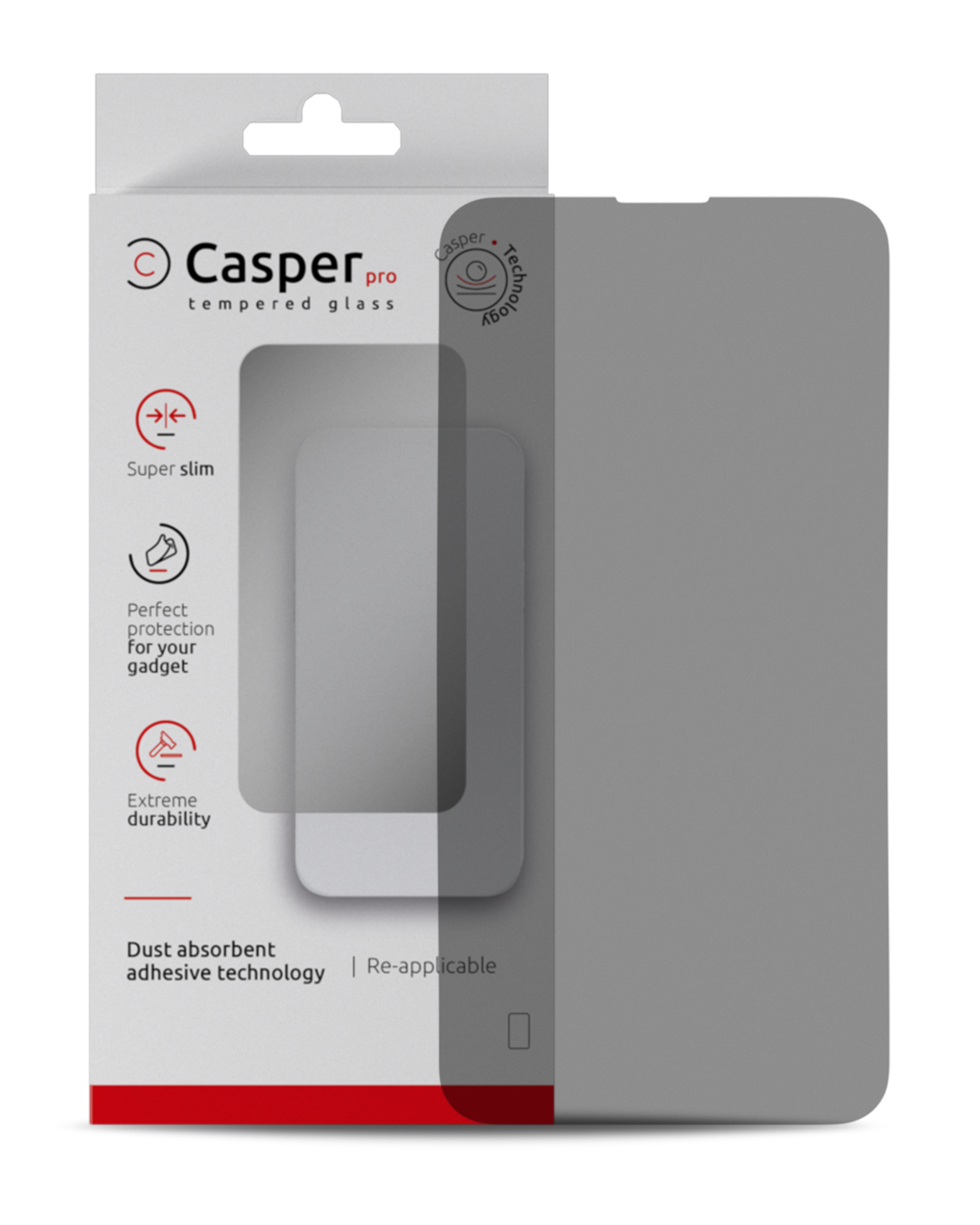 Casper Pro Temperglas für iPhone 13 Mini (Retail Pack) (Privacy)