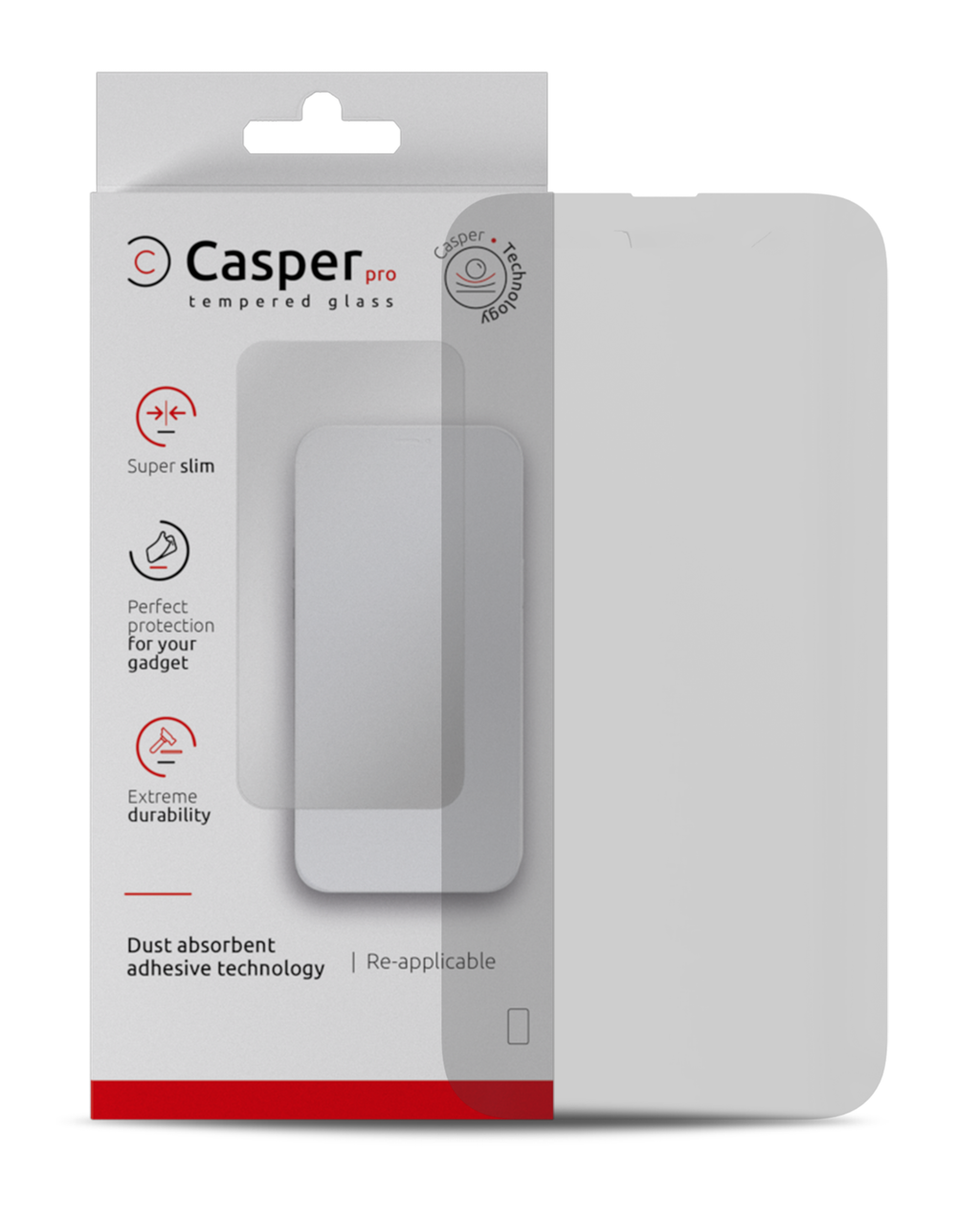 Casper Pro Tempered Glass for iPhone 14 Pro Max (Retail Pack) (Matte)
