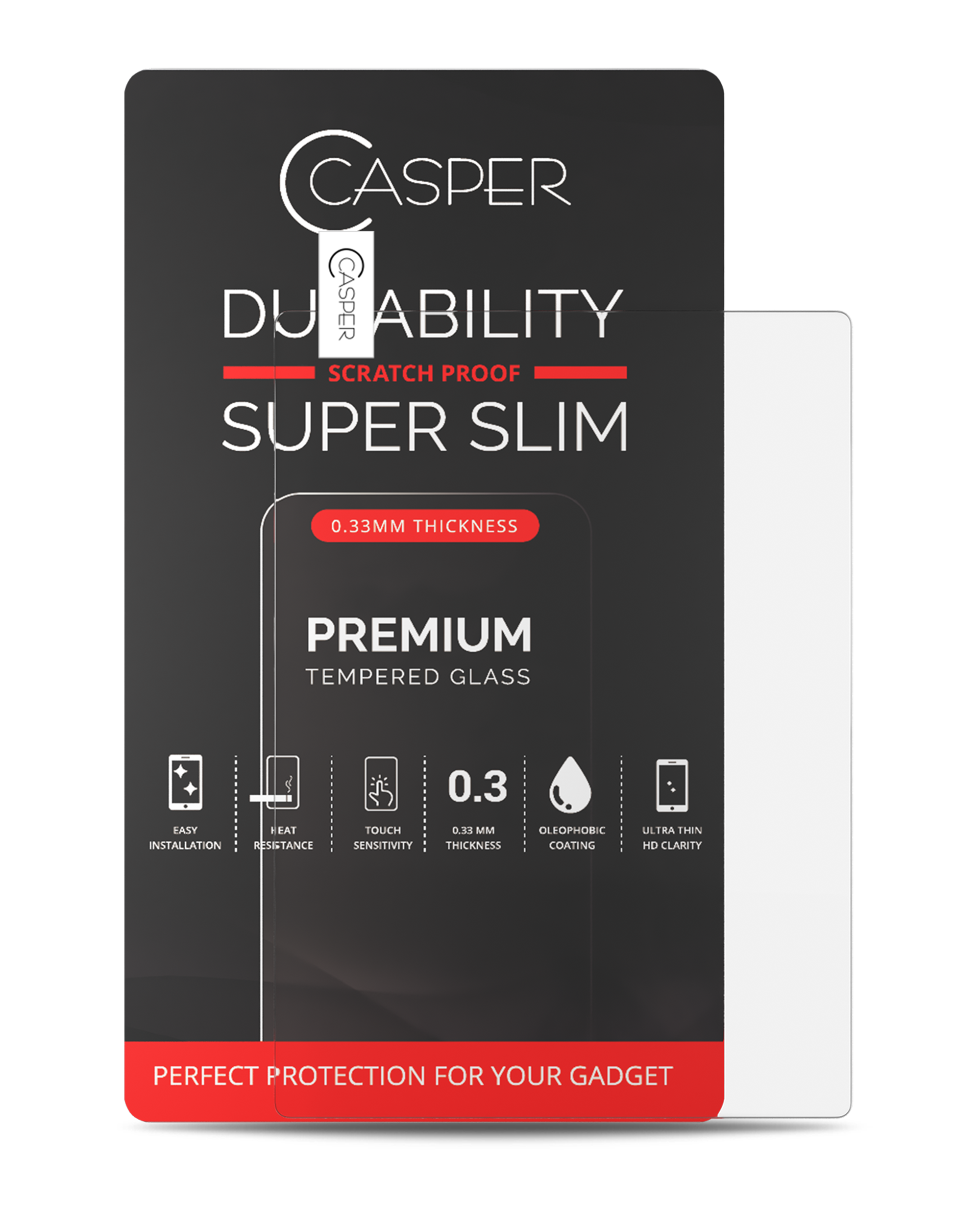 Casper Temperglas für Microsoft Surface Go (Retail Pack) (Clear)