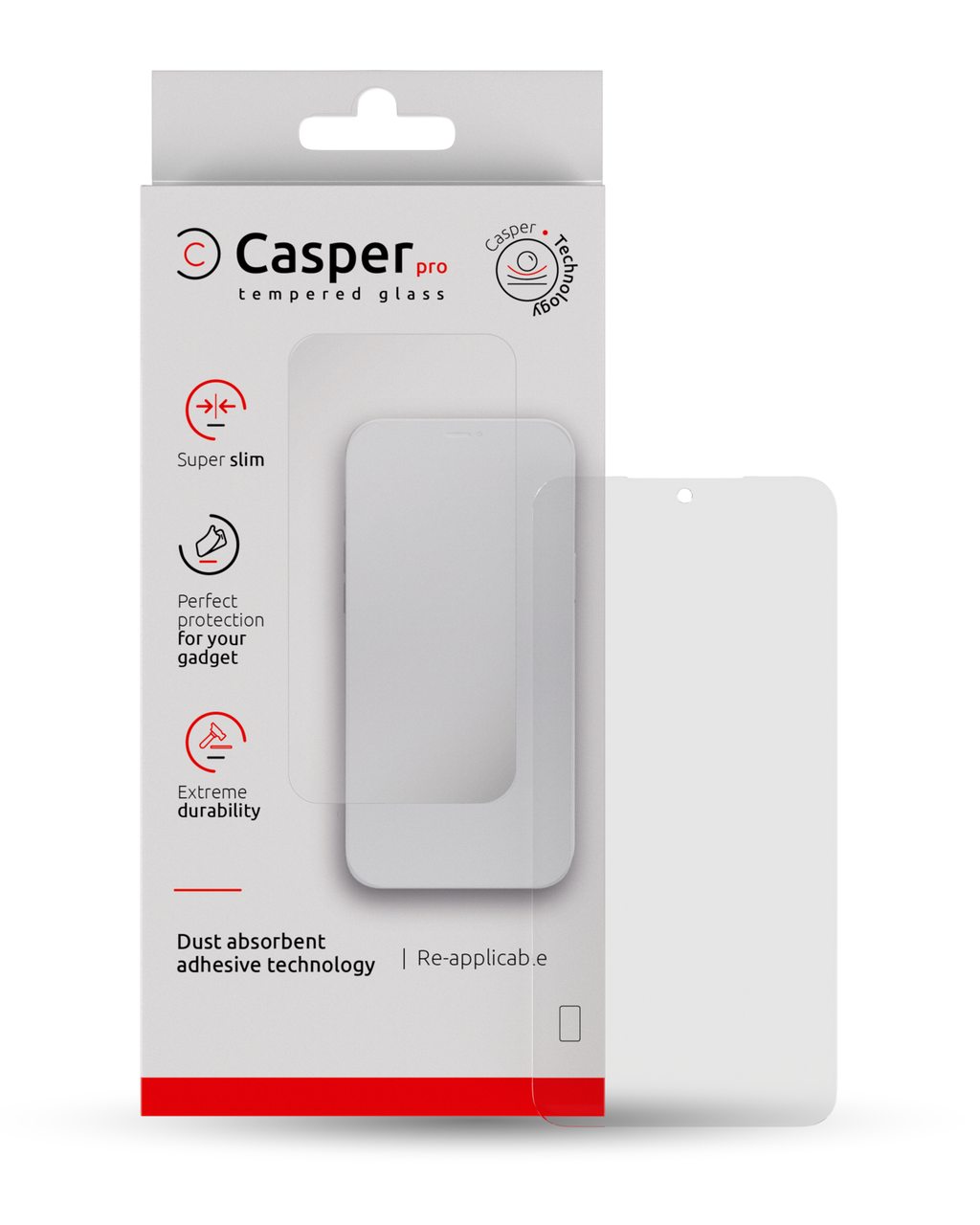 Casper Pro Panzerglas für Samsung Galaxy S23 Plus (Case Friendly) (Retail Pack)