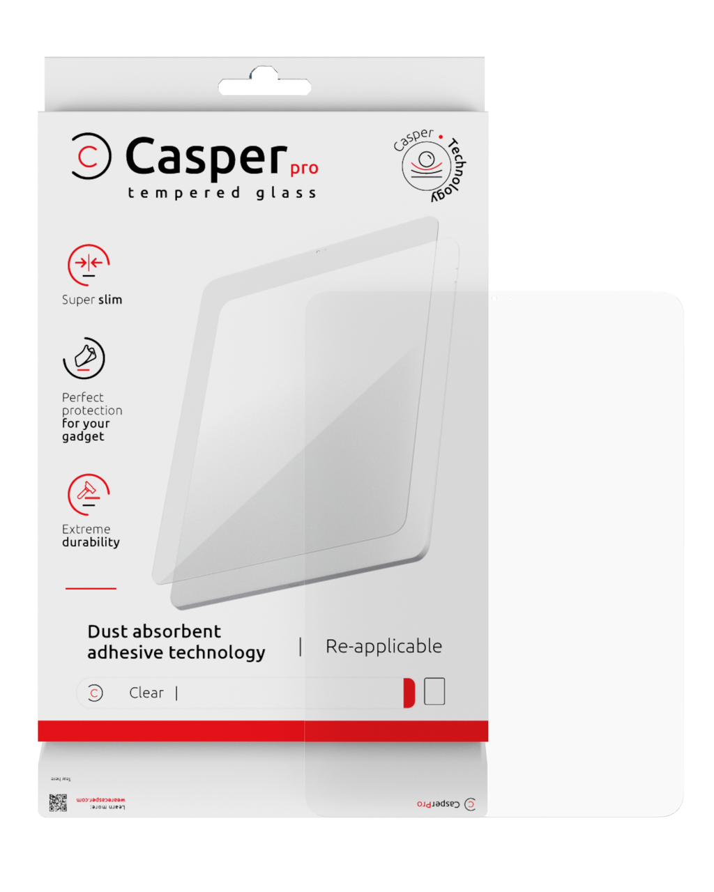Casper Tempered Glass for Sony PlayStation Portal / PlayStation 5 Portal (Retail Pack) (Clear)