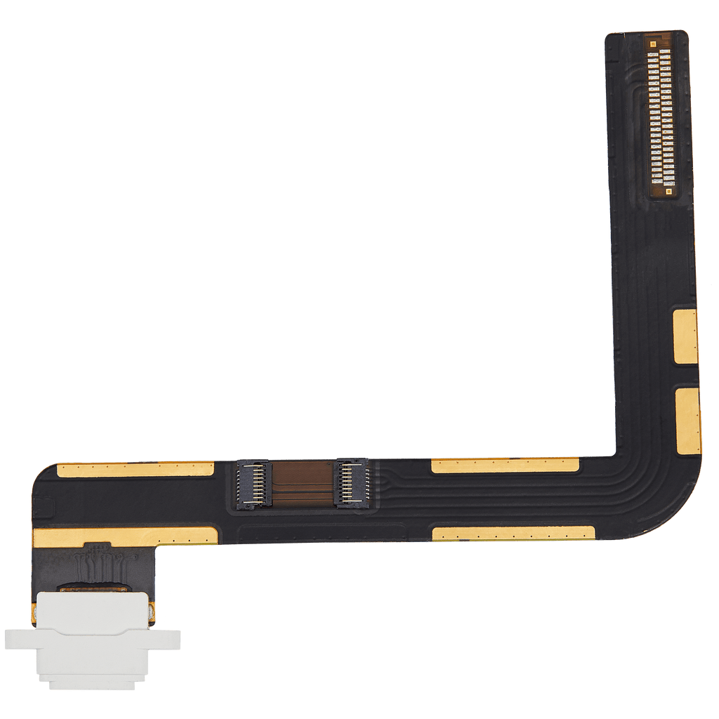 Charging Port Flex Cable for iPad 7 (2019) / iPad 8 (2020) / iPad 9 (2021) (Used OEM Pull, Grade A) (White)
