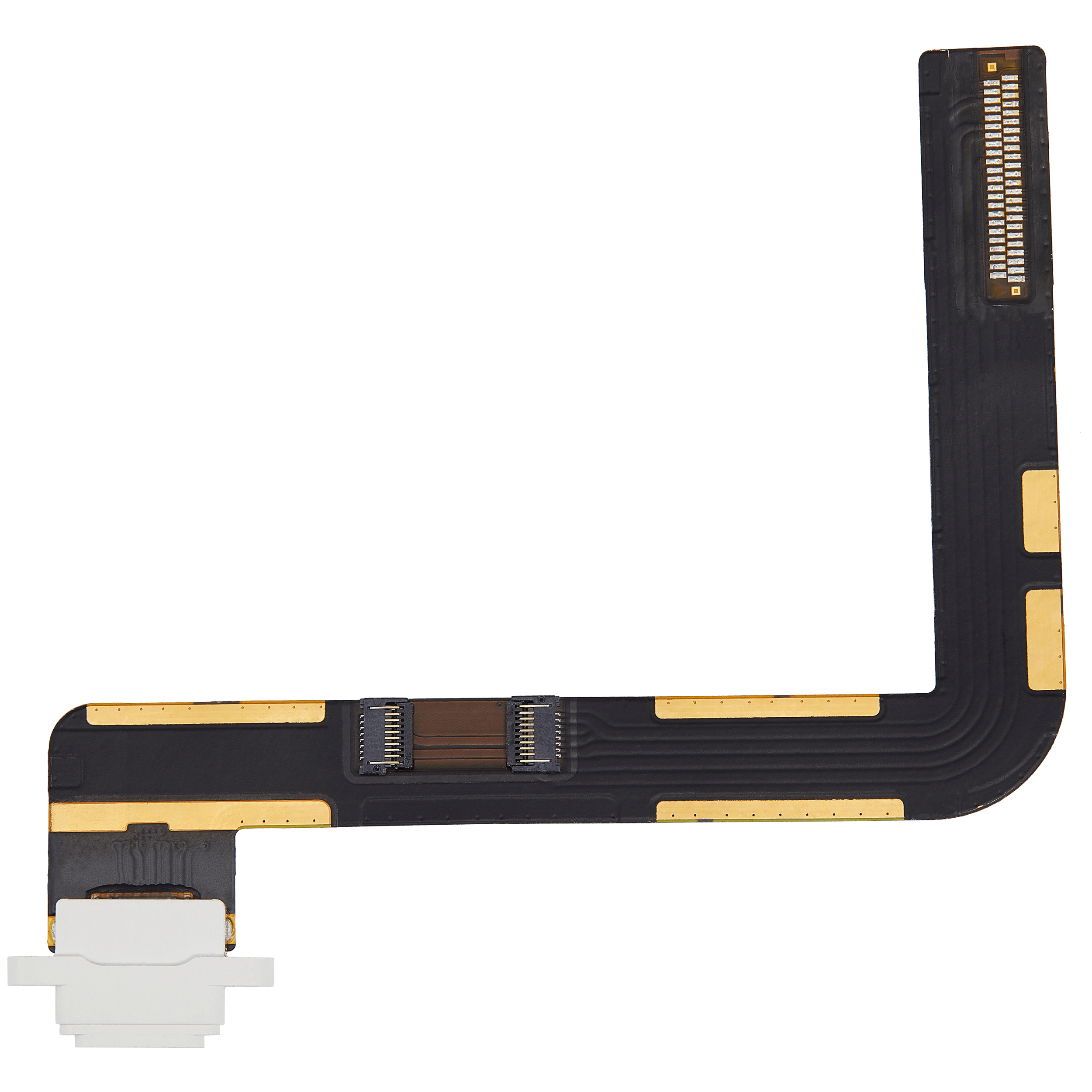 Charging Port Flex Cable for iPad 7 (2019) / iPad 8 (2020) / iPad 9 (2021) (Used OEM Pull, Grade A) (White)