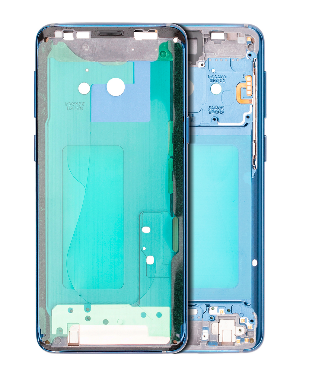 Midframe/Rahmen für Samsung Galaxy S9 mit Kleinteilen (Coral Blue Rahmen)