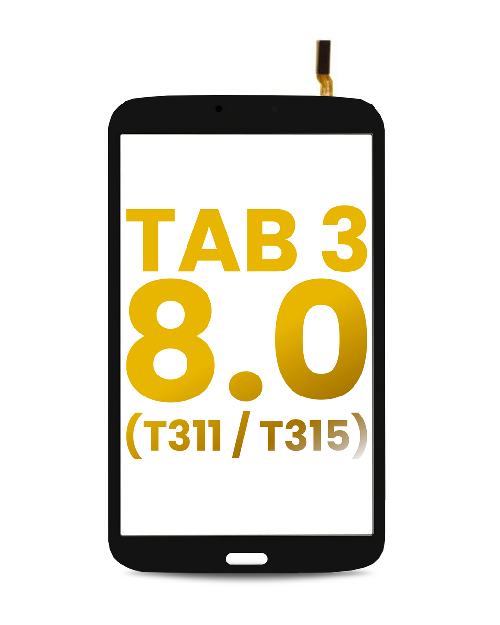 Digitizer für Samsung Galaxy Tab 3 8.0" (T311 / T315) (nur 3G-Version) (Schwarz)