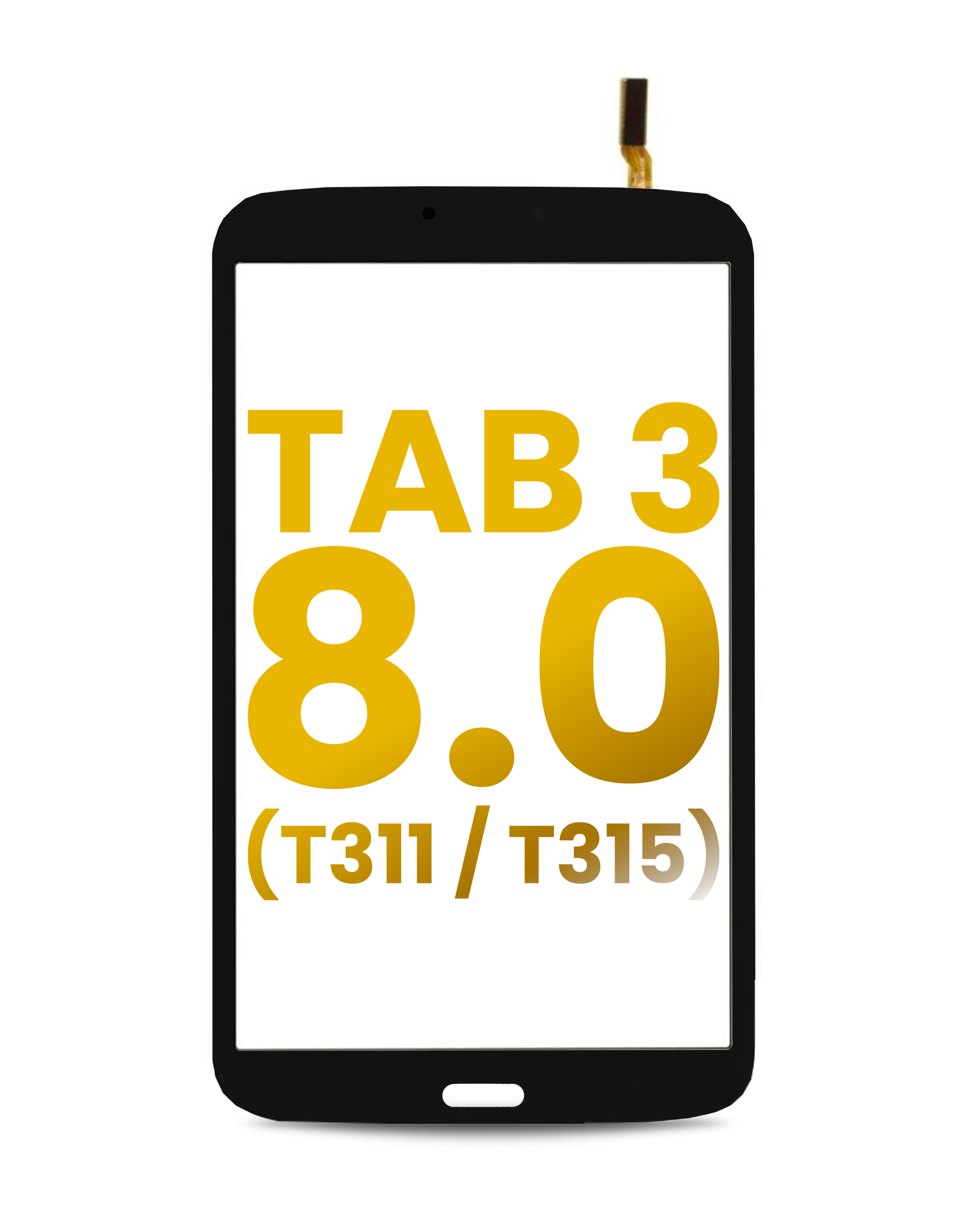 Digitizer für Samsung Galaxy Tab 3 8.0" (T311 / T315) (nur 3G-Version) (Schwarz)
