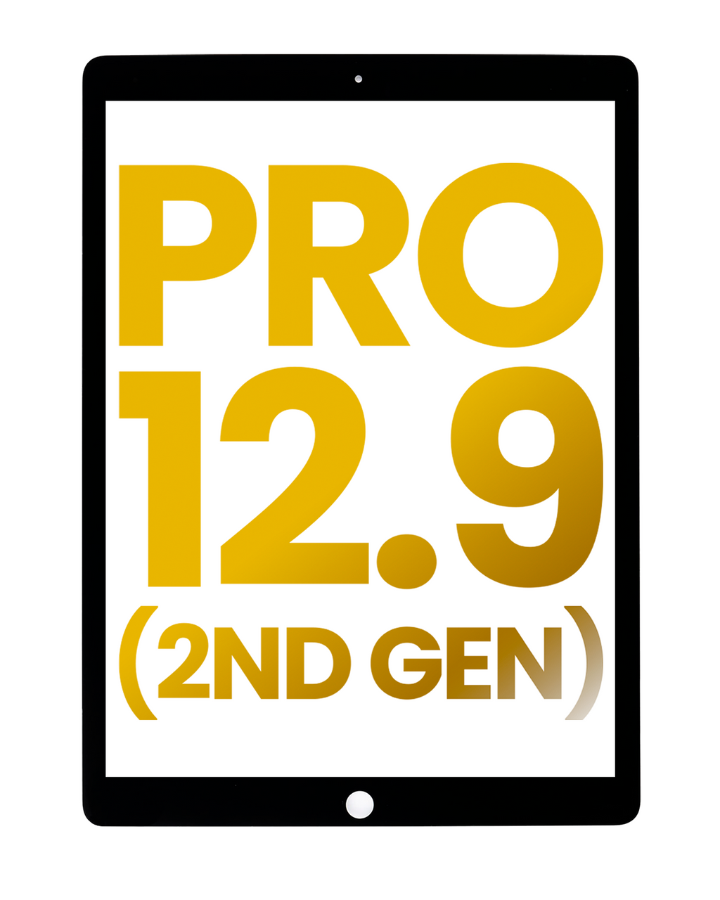 Digitizer for iPad Pro 12.9" 2nd Generation (2017) (Glass separation required) (Premium) (Black)