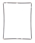 Rahmen mit Kleber für iPad 3 / iPad 4 (Schwarz)