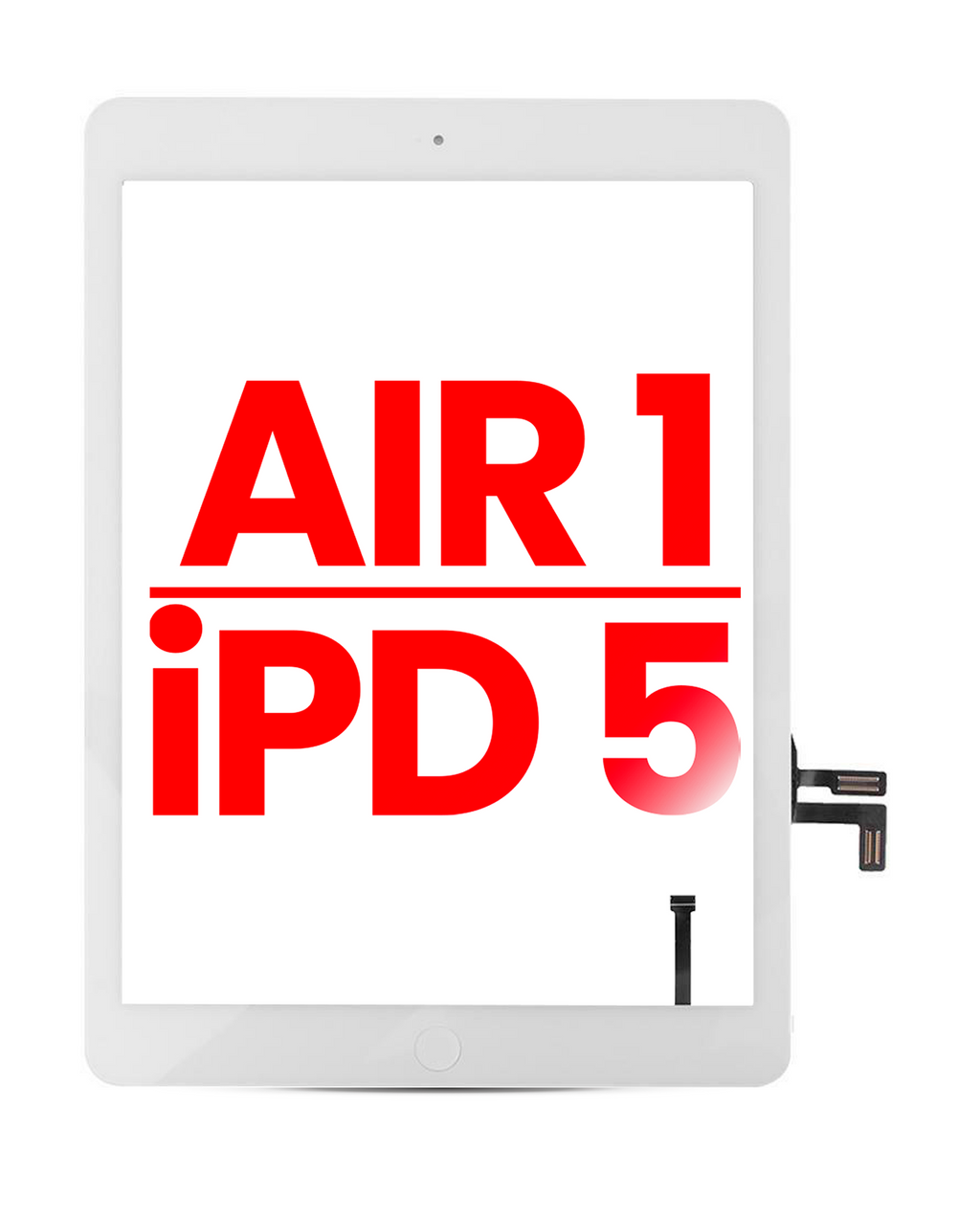 Digitizer für iPad Air 1/5 Weiß Aftermarket Plus mit Home-Taste