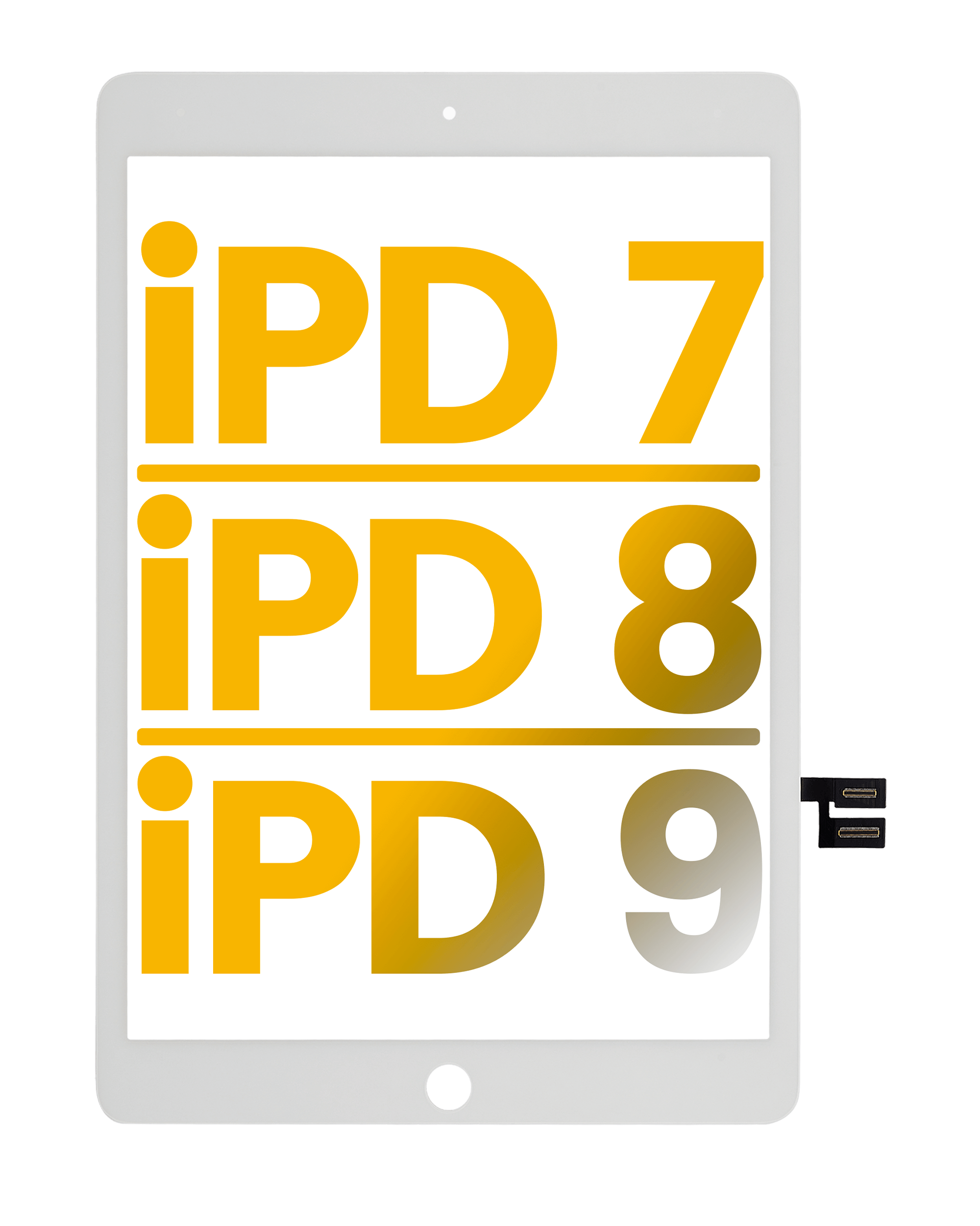 Premium Digitizer für iPad 7 (2019), iPad 8 (2020) und iPad 9 (2021) (Weiß)