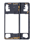 Midframe/Rahmen für Samsung Galaxy A71 Prism Crush Black Aftermarket Plus