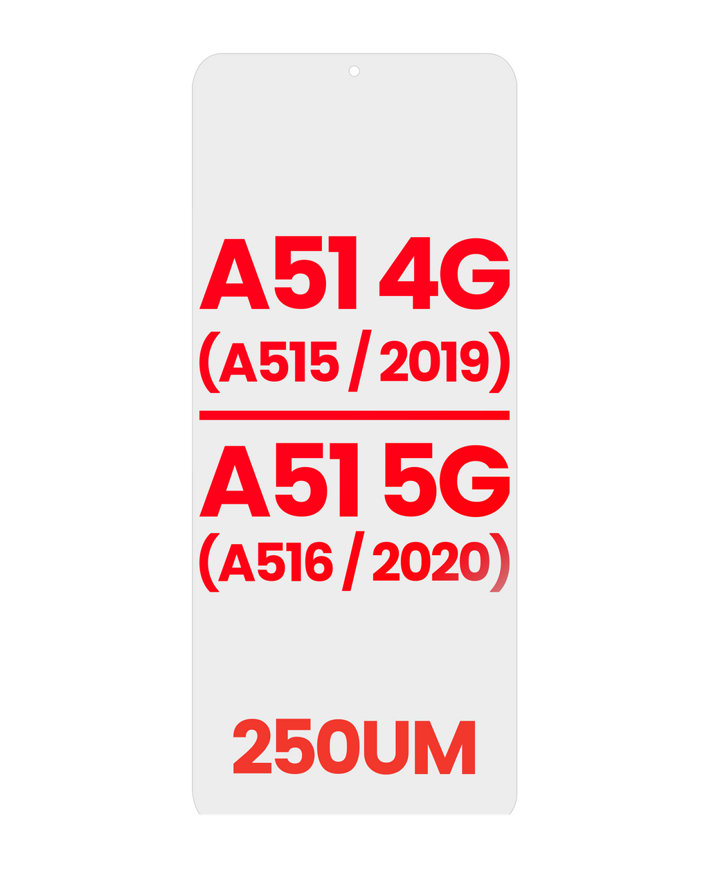 OCA for Samsung Galaxy A51 4G (A515 / 2019) / A51 5G (A516 / 2020) (10 Pack) (250 µm)