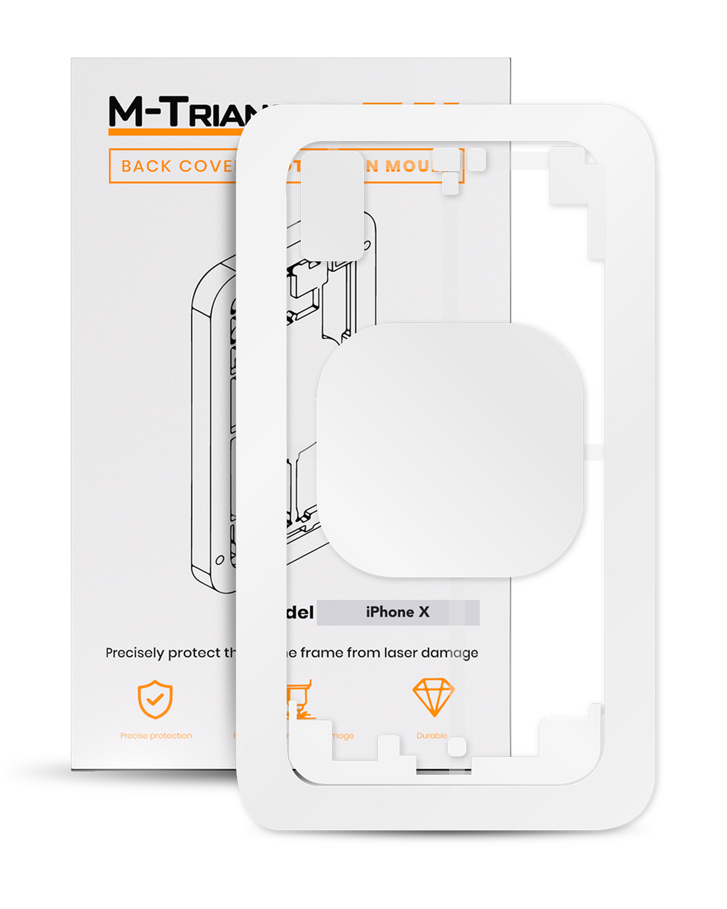 Laser protection mold for iPhone X (M-Triangel)
